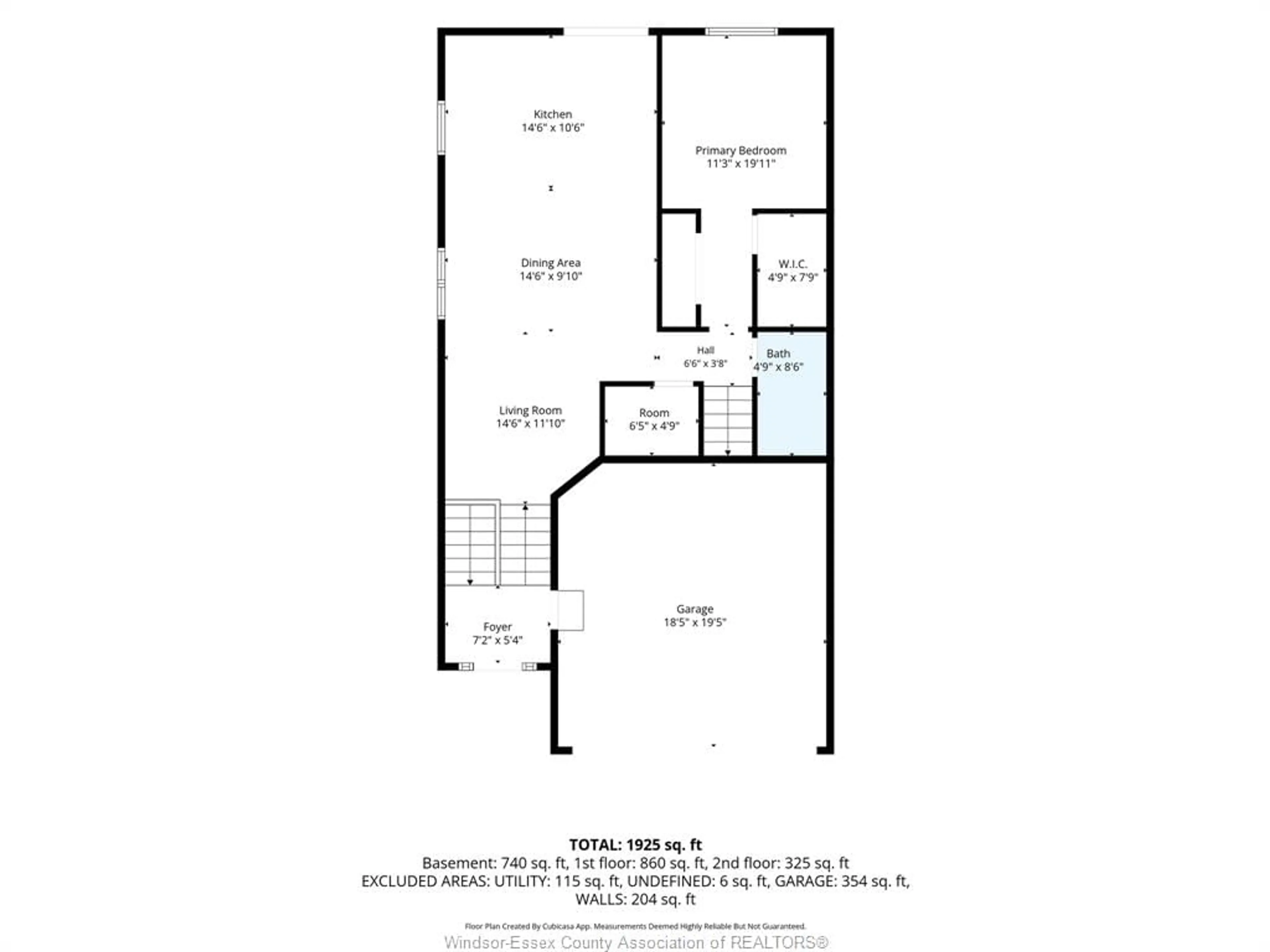 Floor plan for 261 Jewel, LaSalle Ontario N9J 3X3