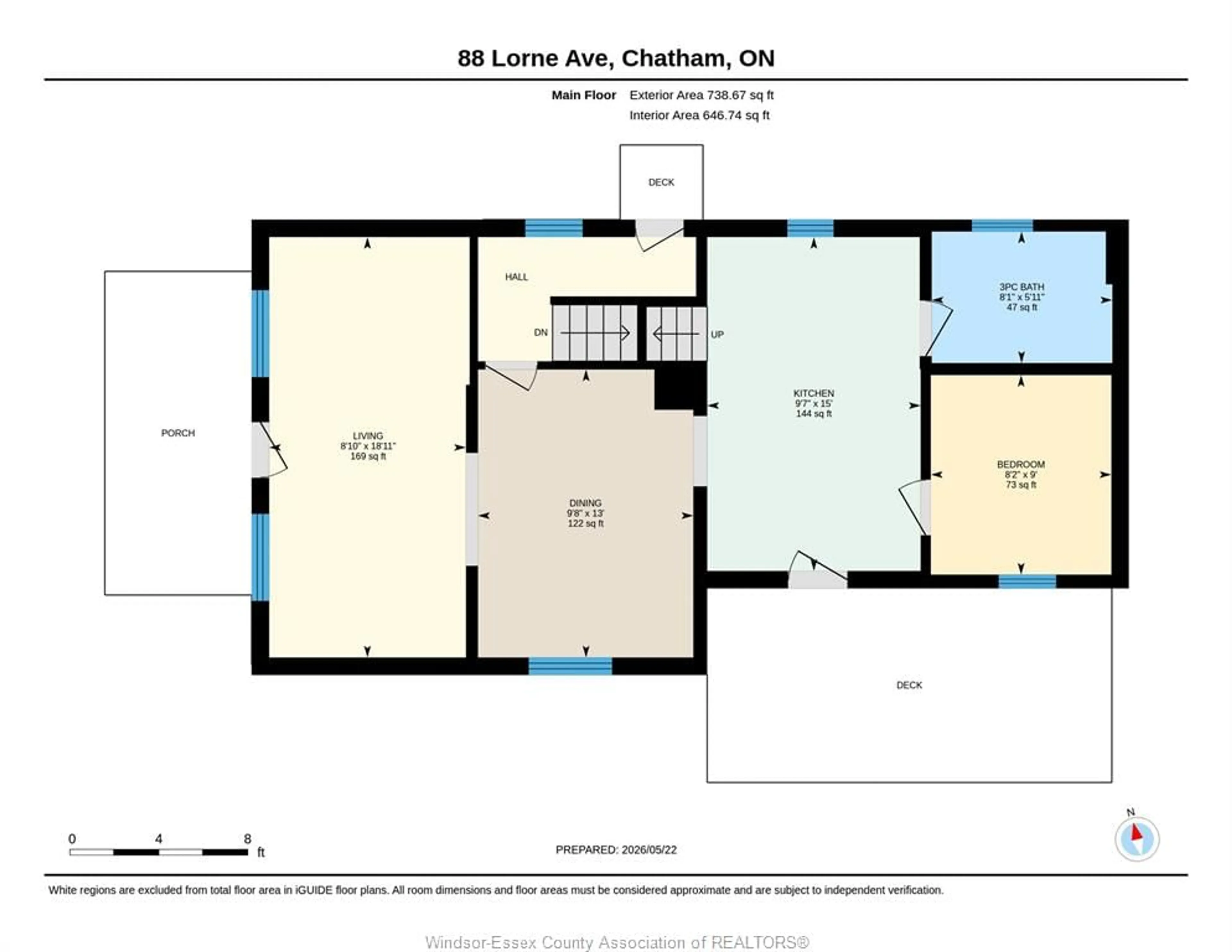 Floor plan for 88 LORNE, Chatham Ontario N7M 1R9