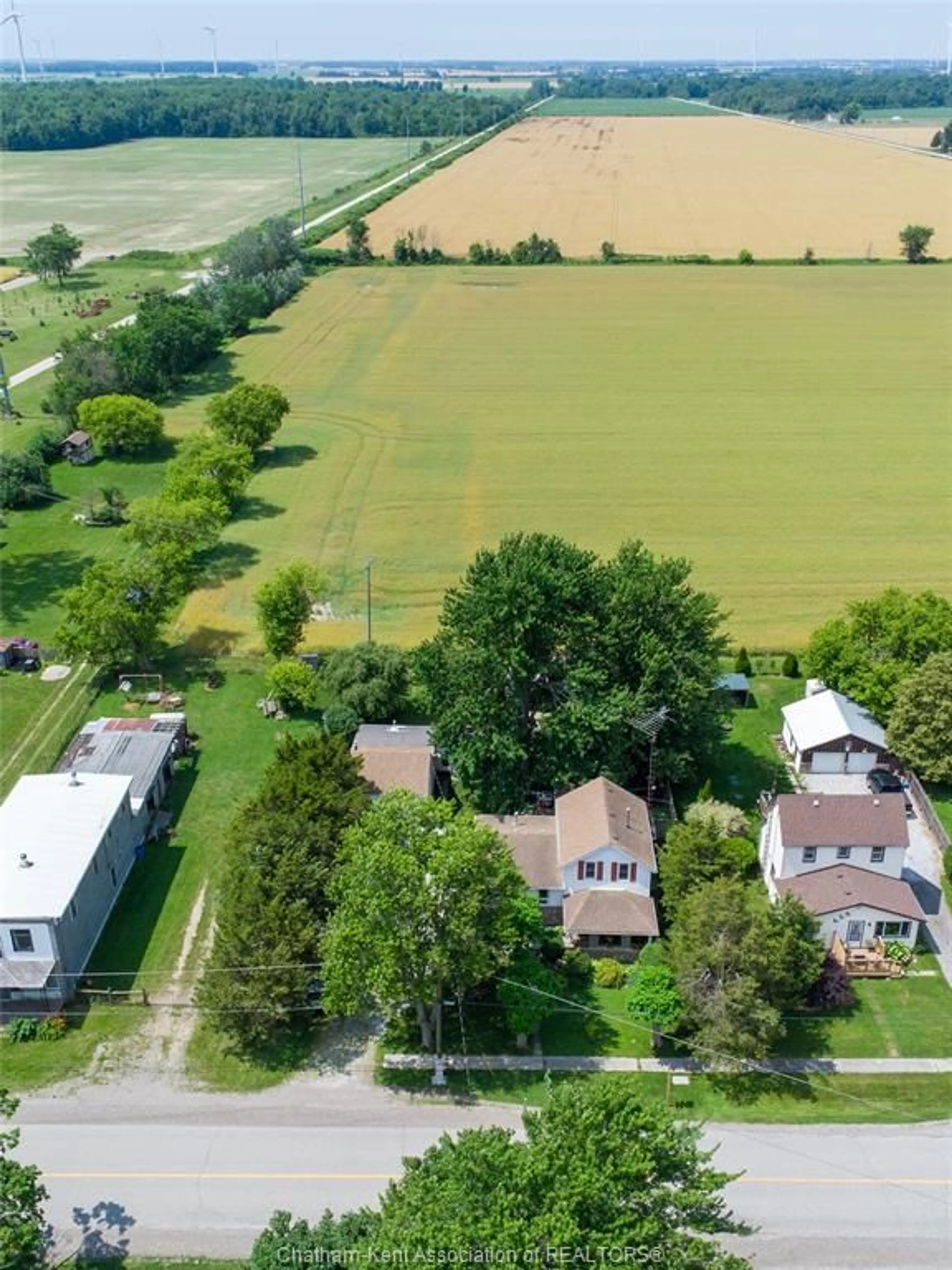 A pic from outside/outdoor area/front of a property/back of a property/a pic from drone, street for 20852 Mull Rd, Blenheim Ontario N0P 1A0