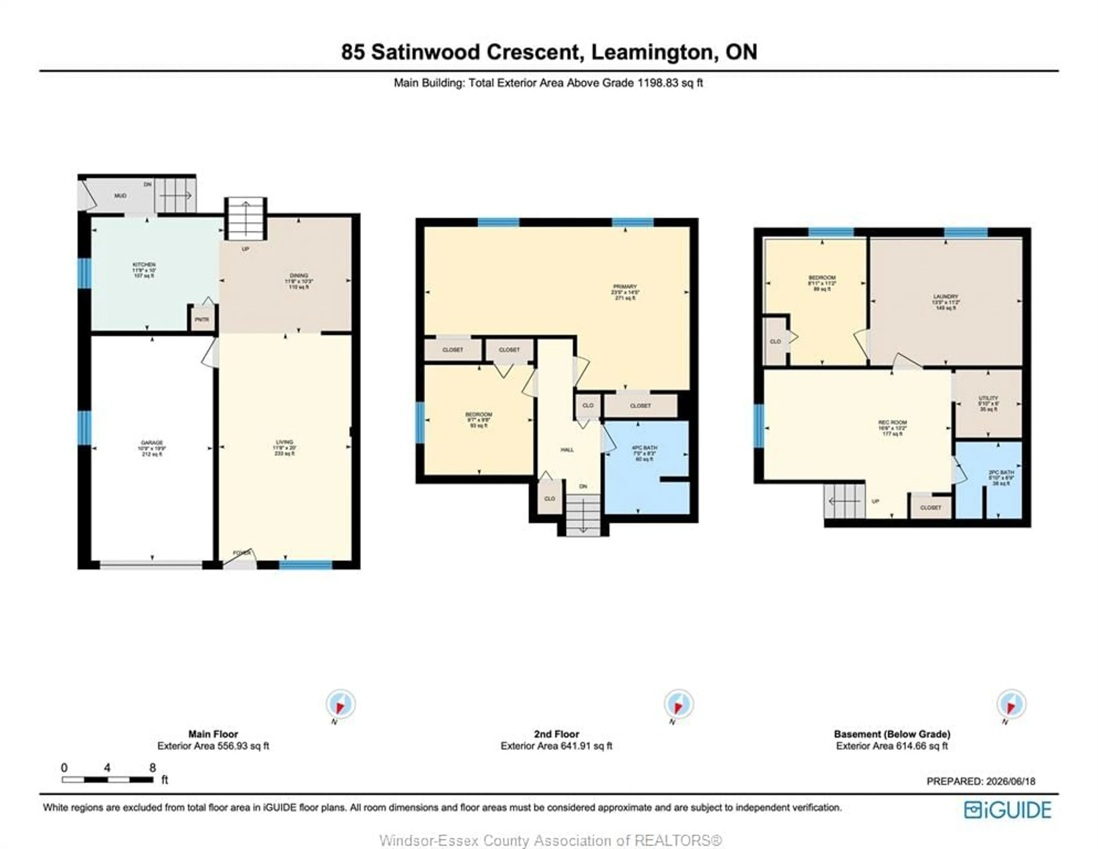 Floor plan for 85 Satinwood Cres, Leamington Ontario N8H 4P1