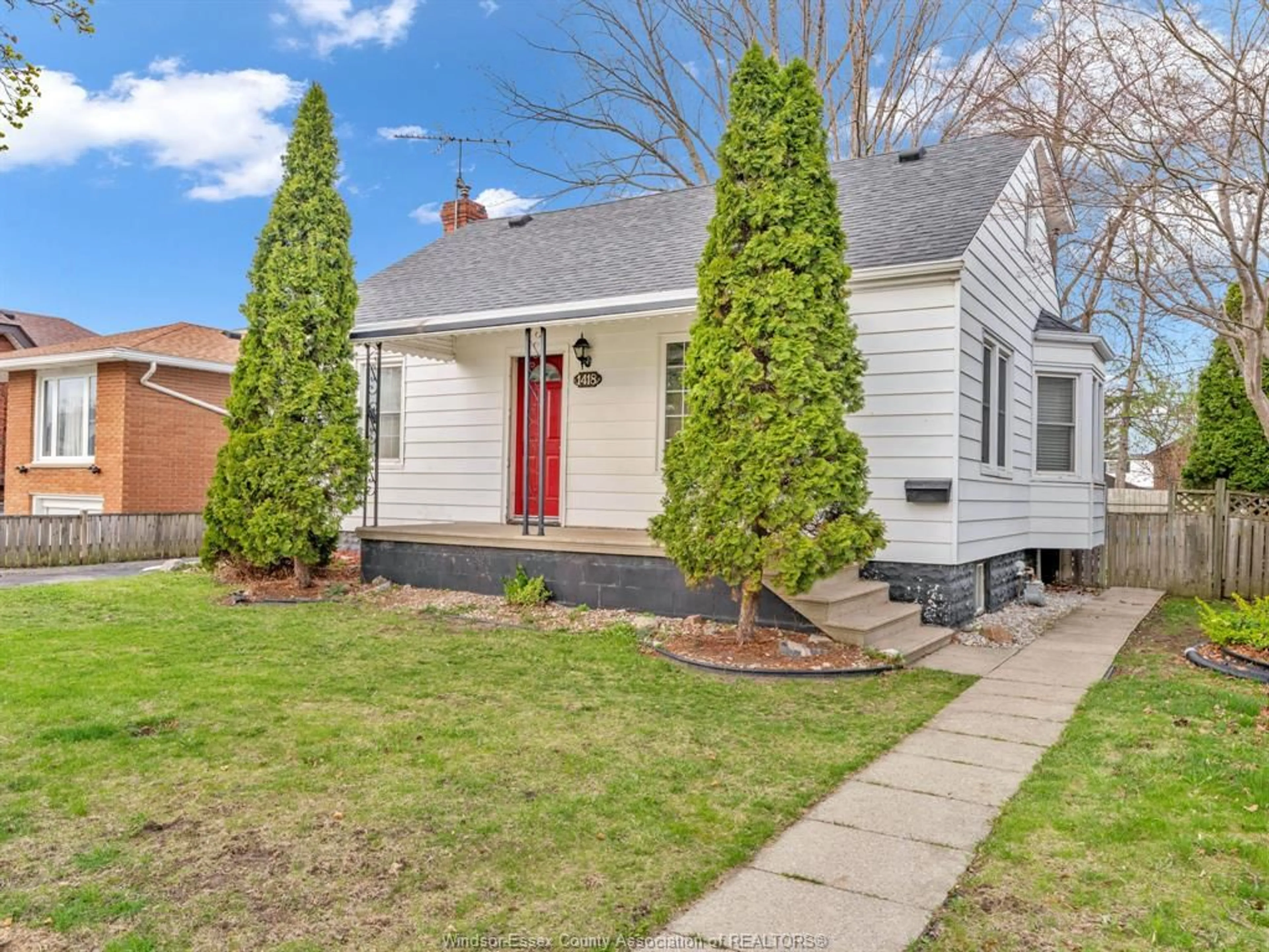 Home with vinyl exterior material, street for 1418 PILLETTE Rd, Windsor Ontario N8Y 3B9