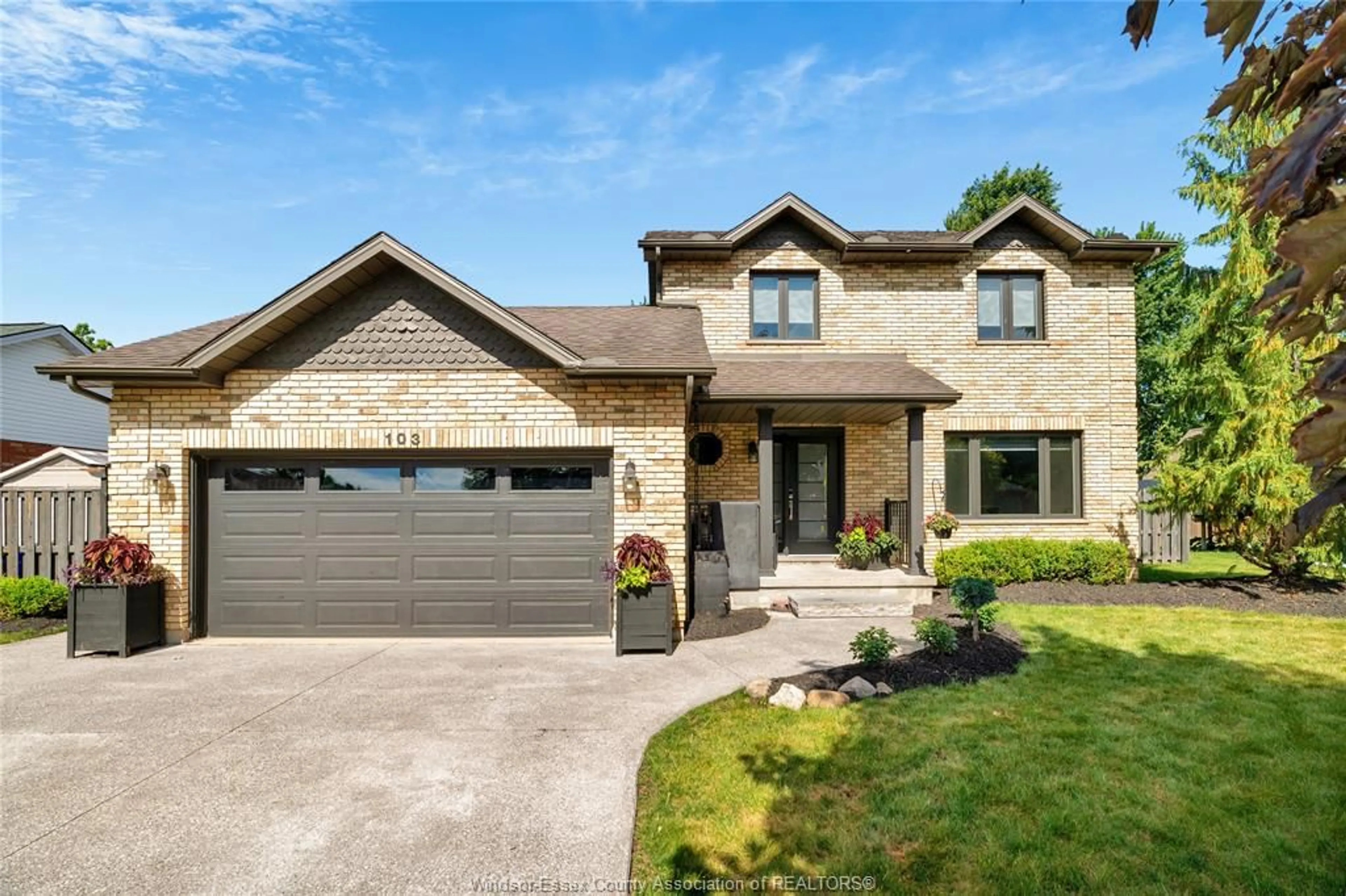 Home with brick exterior material, street for 103 PIERELLA Dr, Lakeshore Ontario N0R 1A0