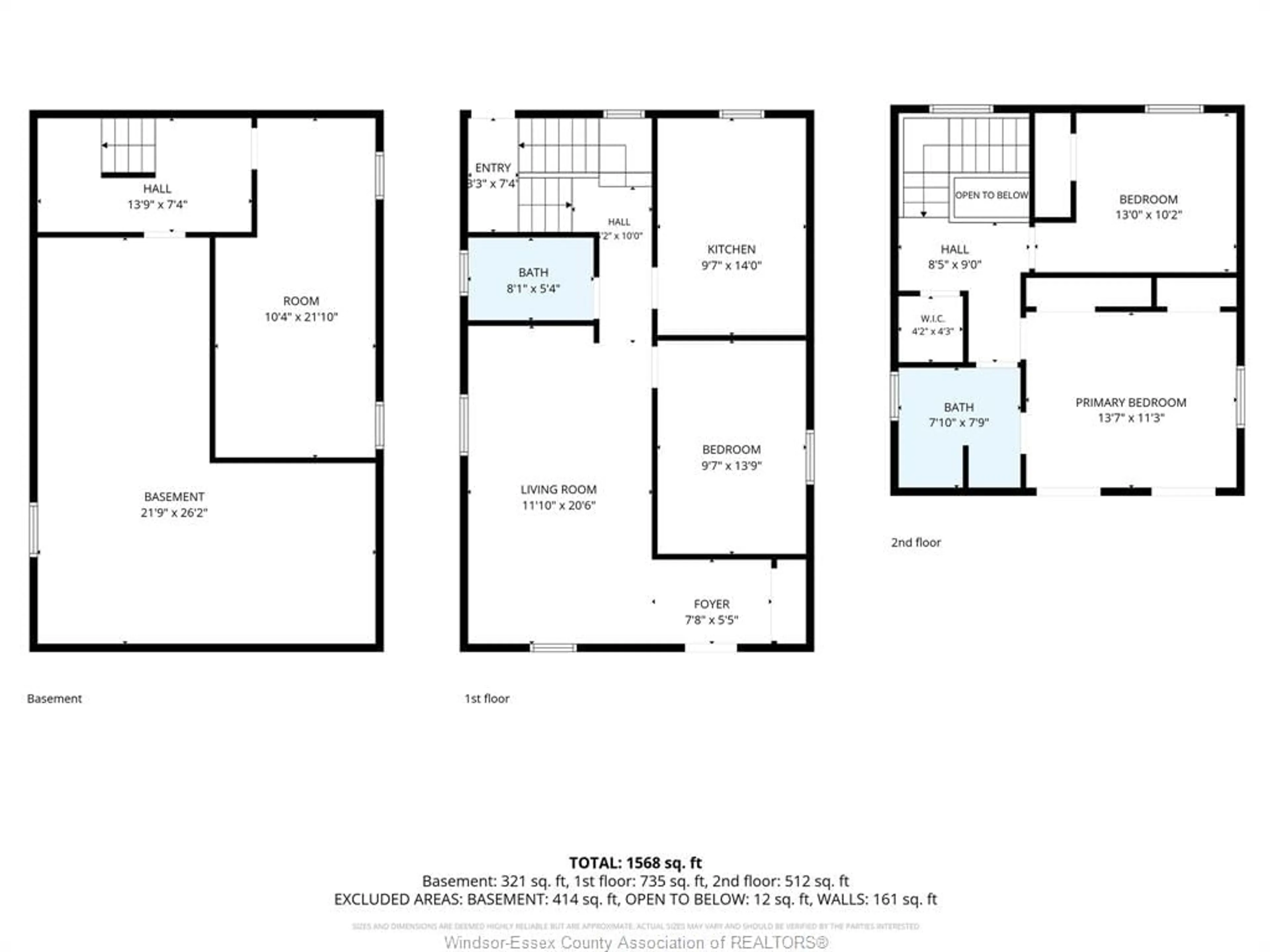 Floor plan for 1571 GOYEAU, Windsor Ontario N8X 3L5