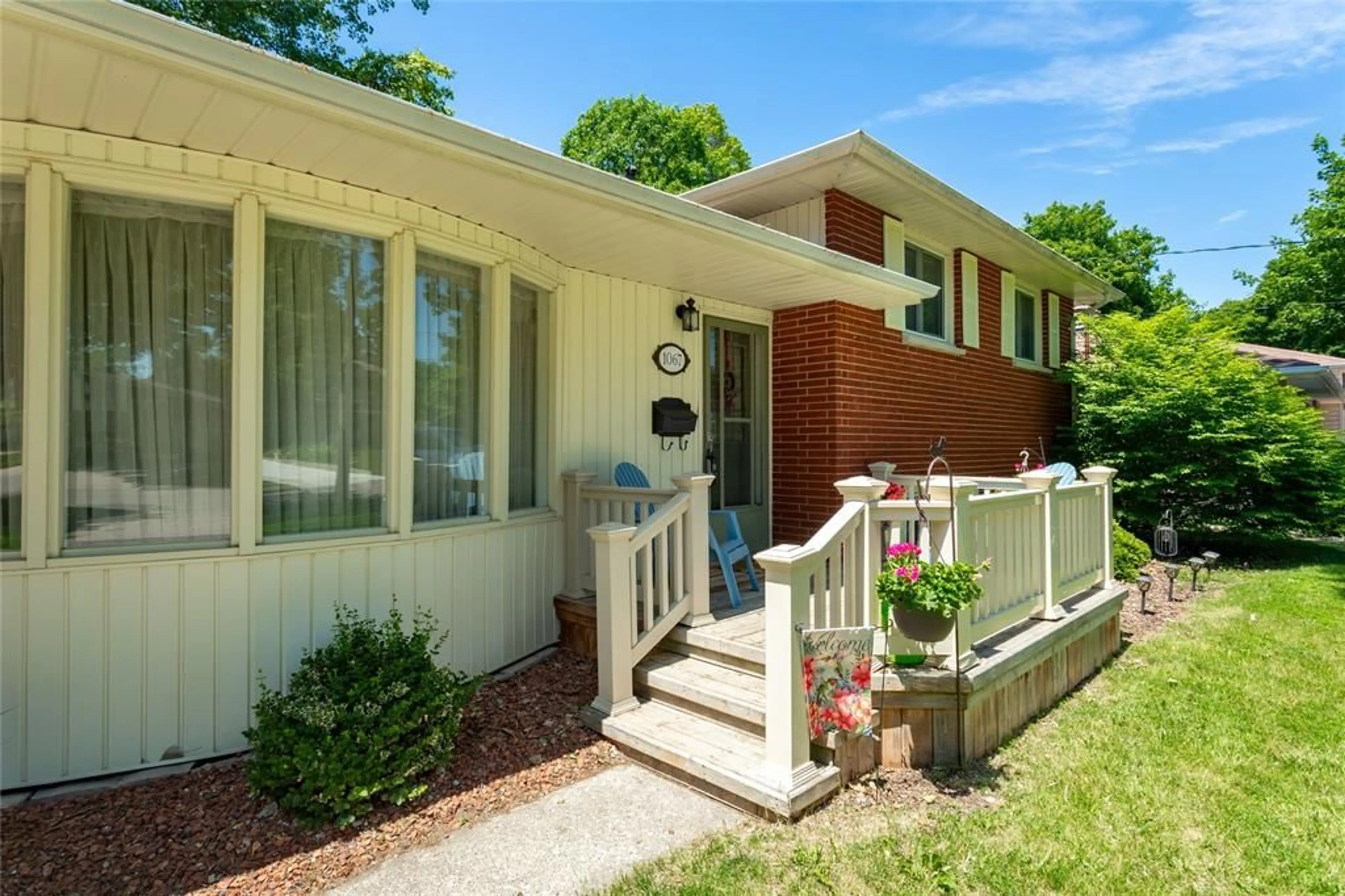 Home with brick exterior material, street for 1067 BEL AIRE Dr, Sarnia Ontario N7S 3H4