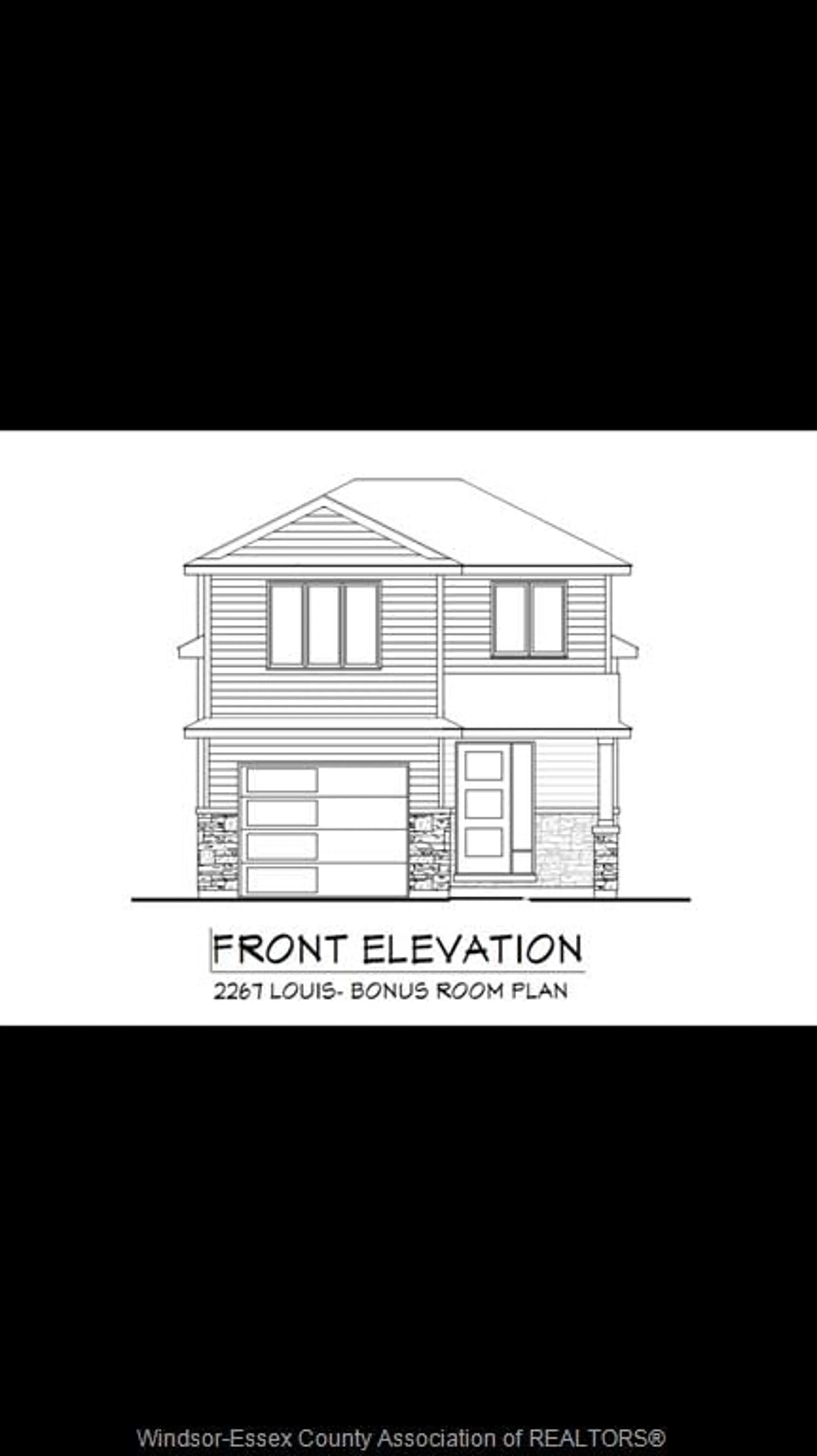Floor plan for 2263 LOUIS, Windsor Ontario N8X 4C2
