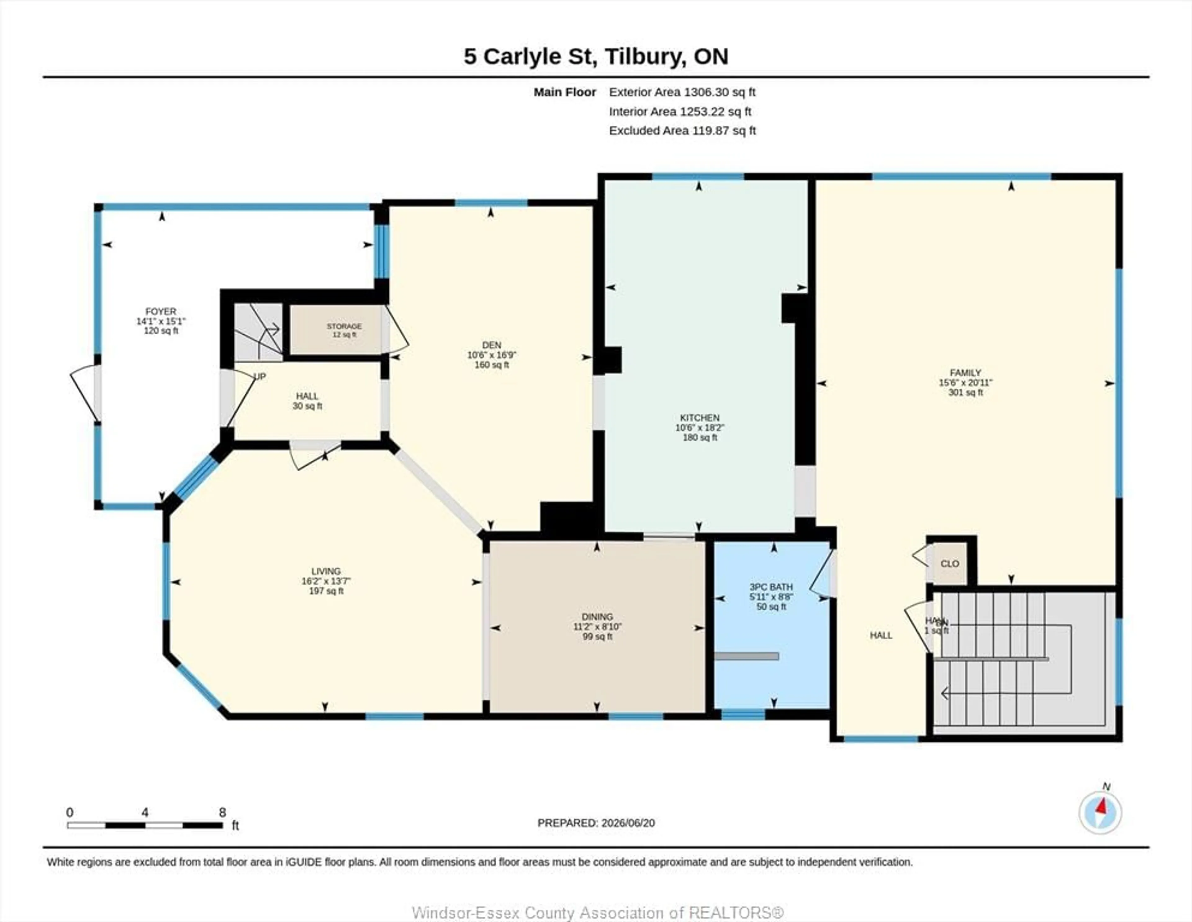 Floor plan for 5 Carlyle, Tilbury Ontario N0P 2L0