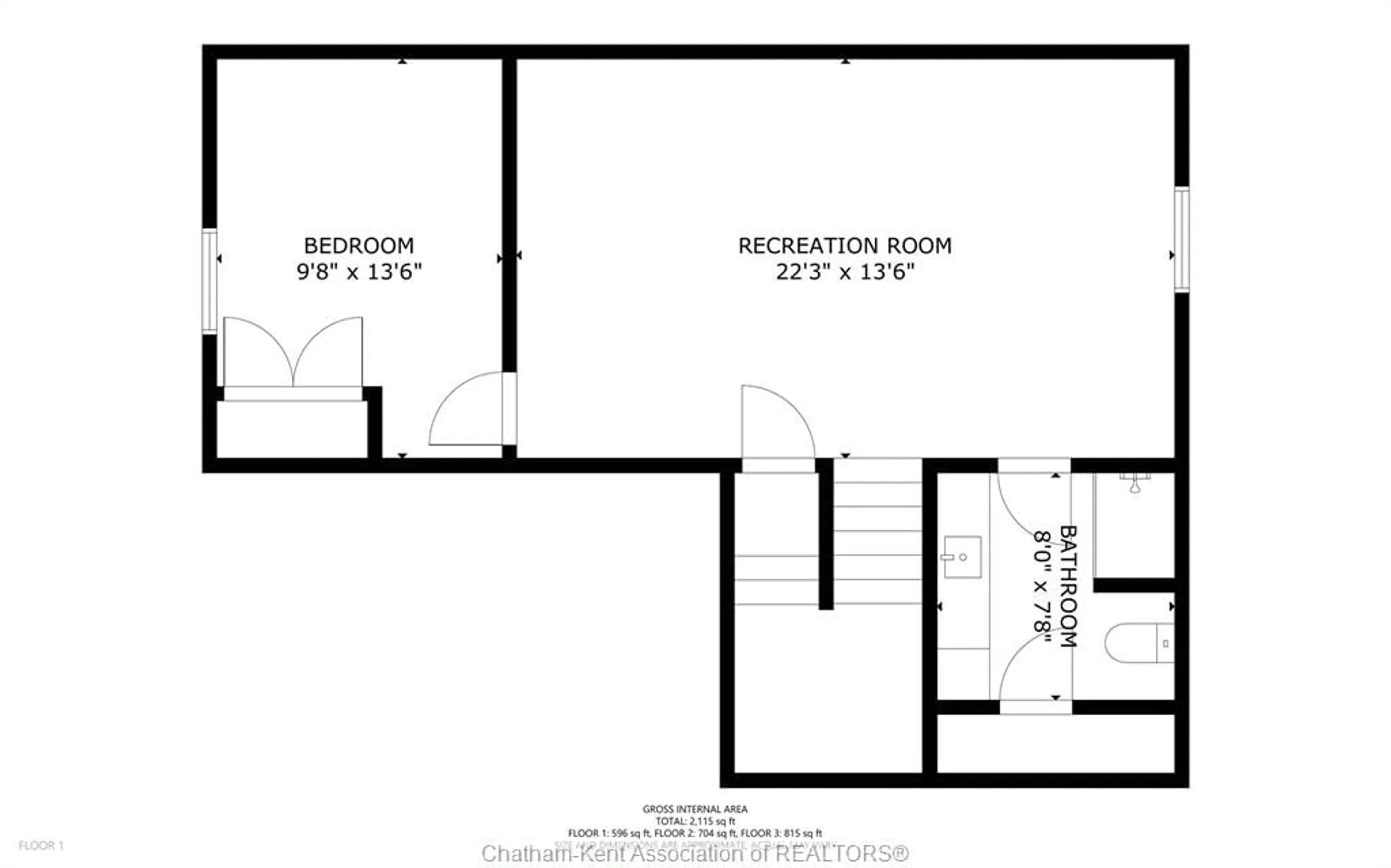 Floor plan for 15 Churchill Park Rd, Chatham Ontario N7M 6M2