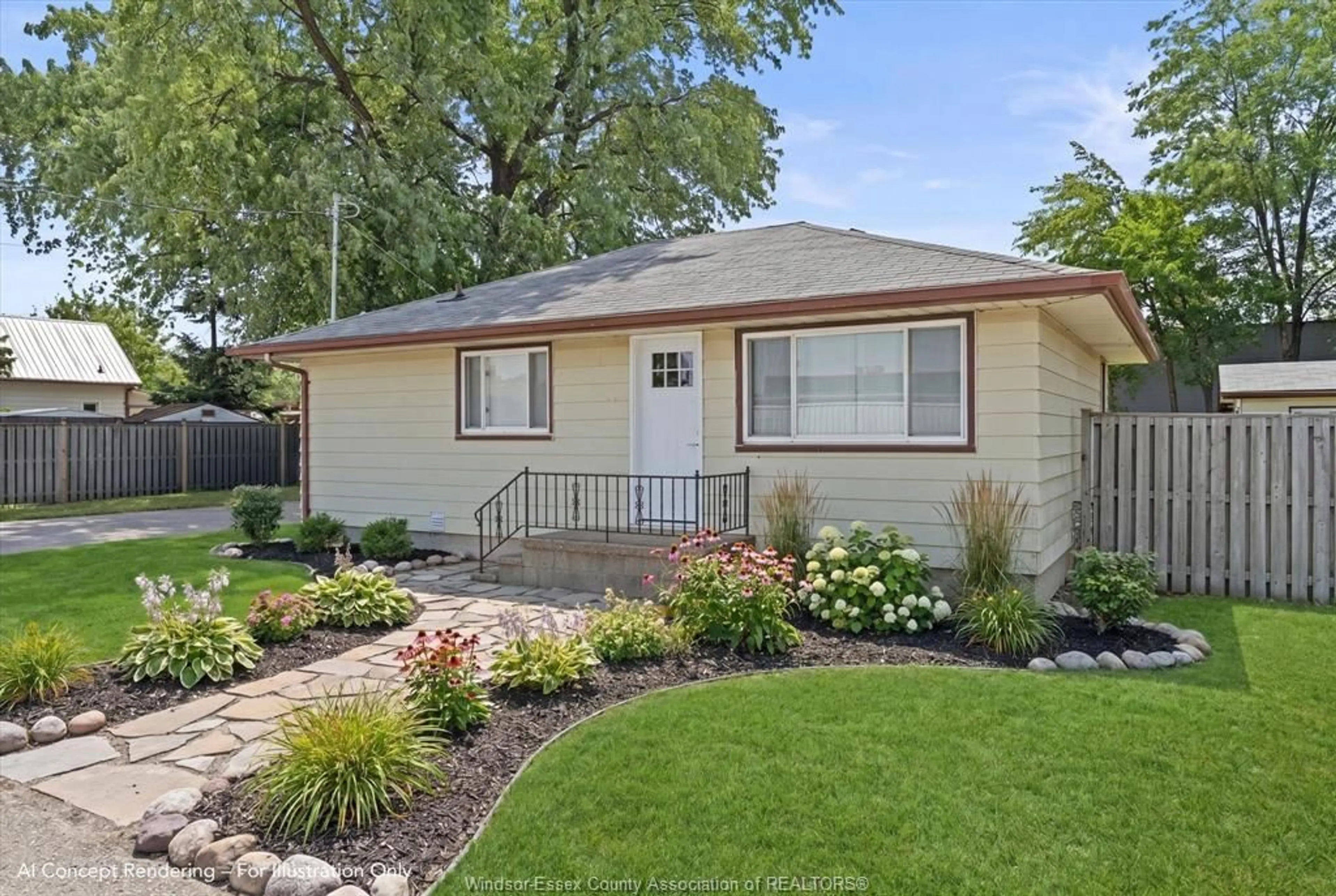 Home with vinyl exterior material, street for 2035 PENANG Lane, Windsor Ontario N8R 1R7