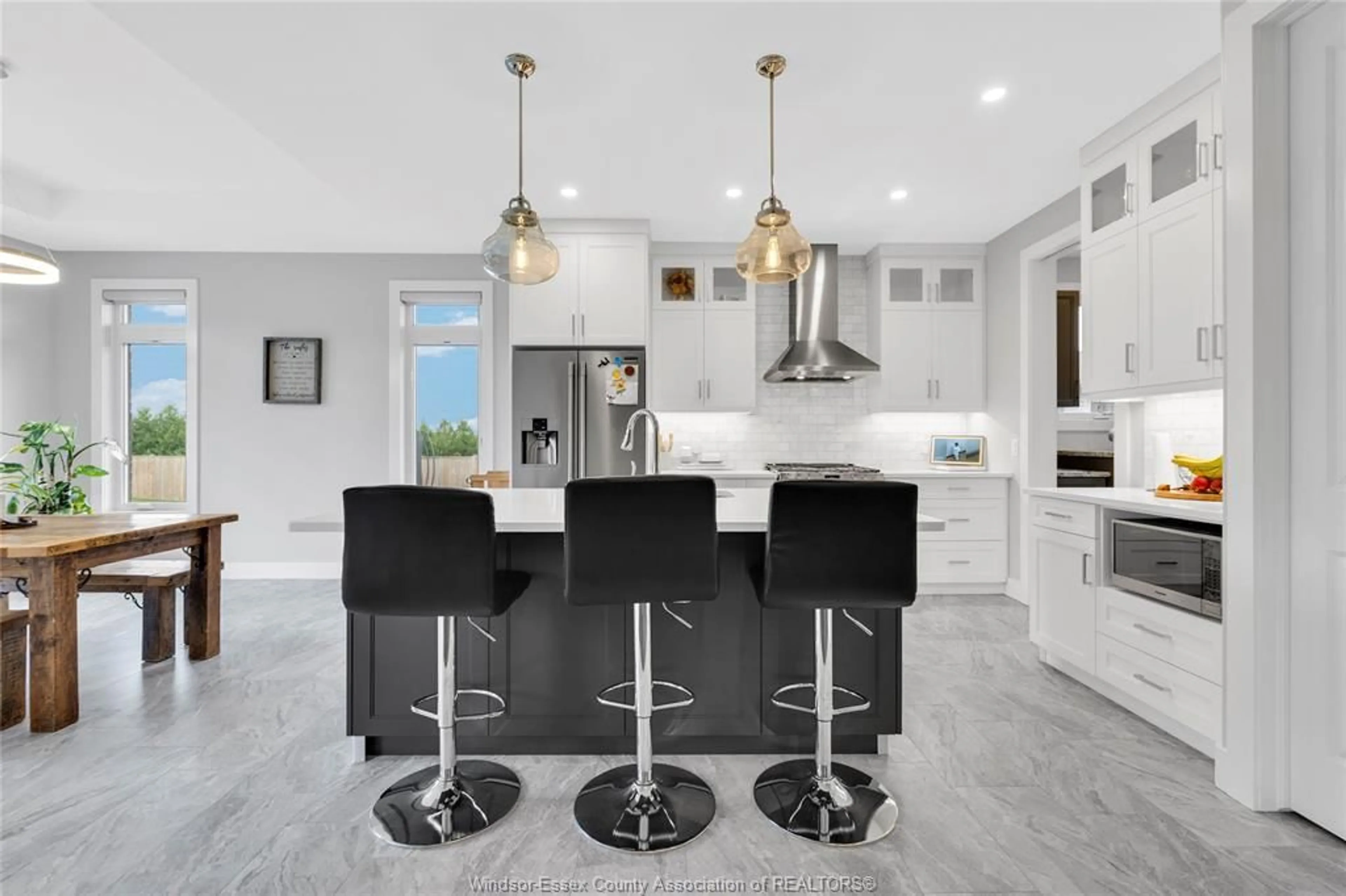 Contemporary kitchen, ceramic/tile floor for 2 OLIVE, Leamington Ontario N8H 0E7