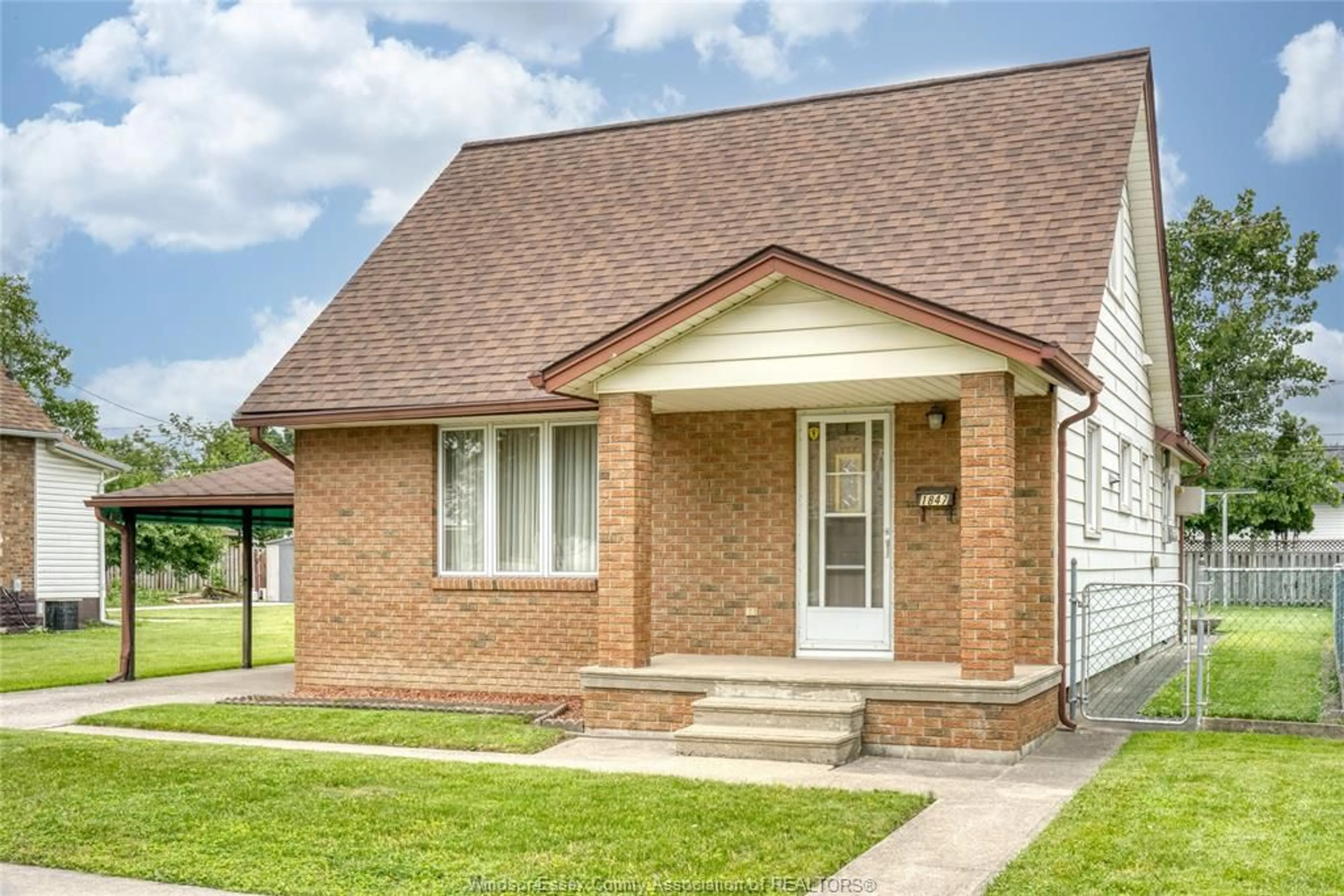 Home with brick exterior material, street for 1847 Albert, Windsor Ontario N8W 3X1