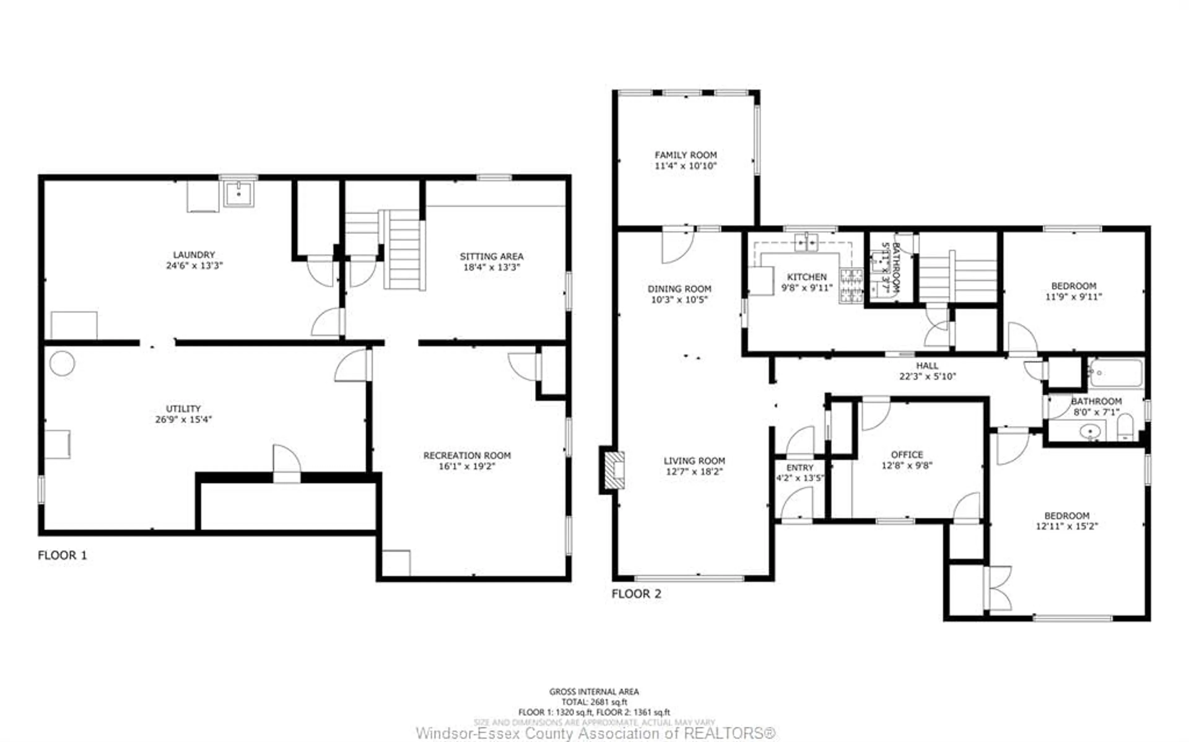 Floor plan for 273 HENKEL Pl, Windsor Ontario N8Y 2E8