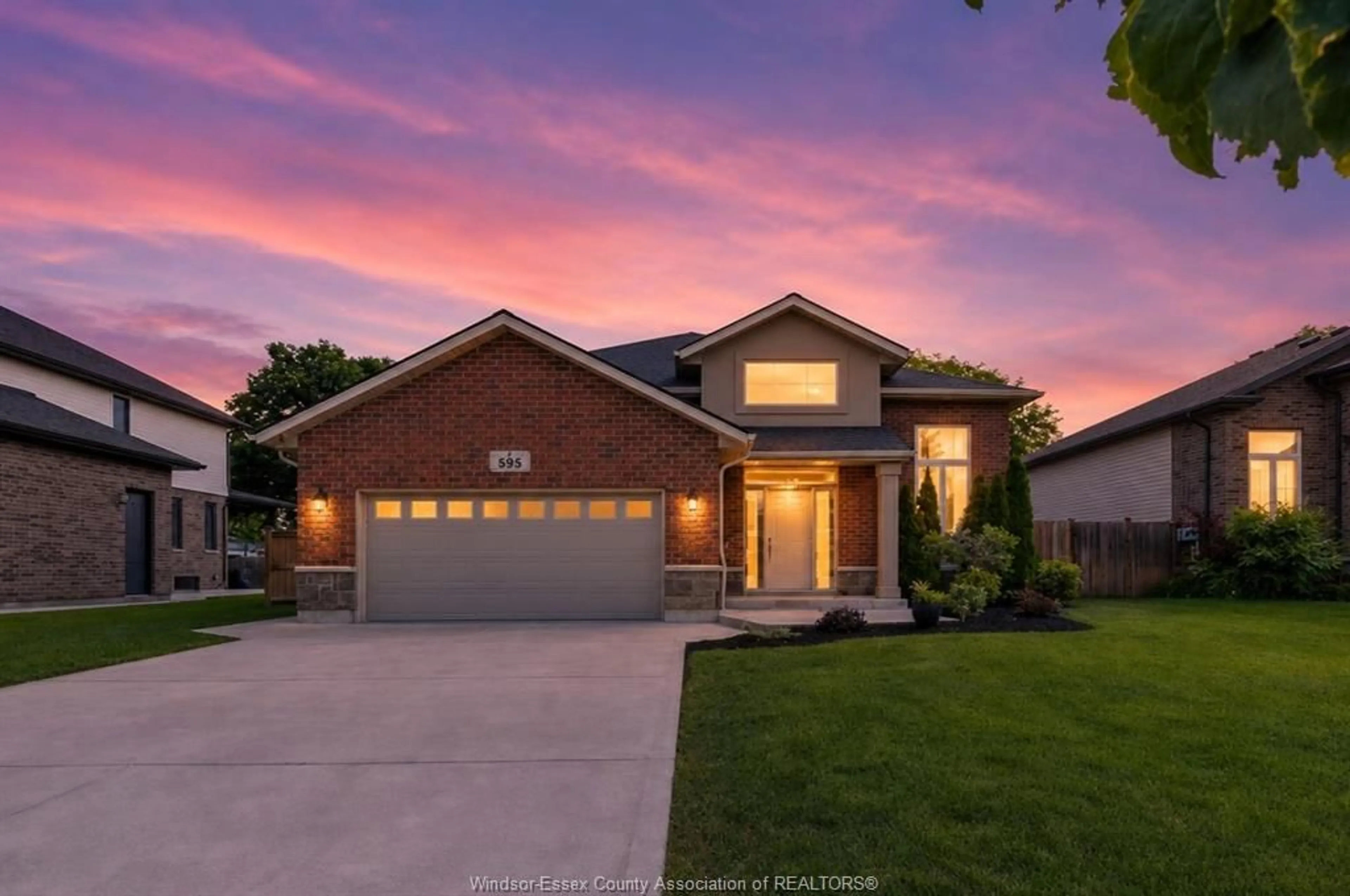 Home with brick exterior material, street for 595 DONLON St, LaSalle Ontario N9J 3Y3