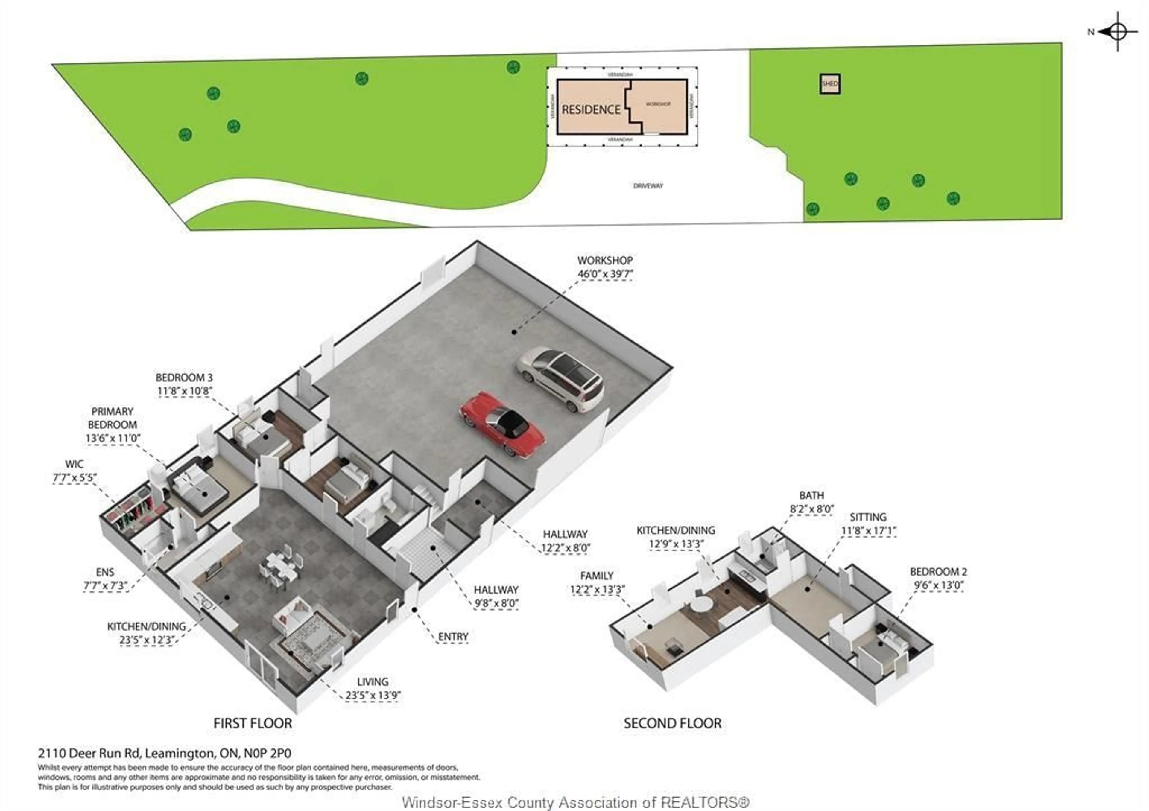 Floor plan for 2110 DEER RUN Rd, Leamington Ontario N8H 3V7