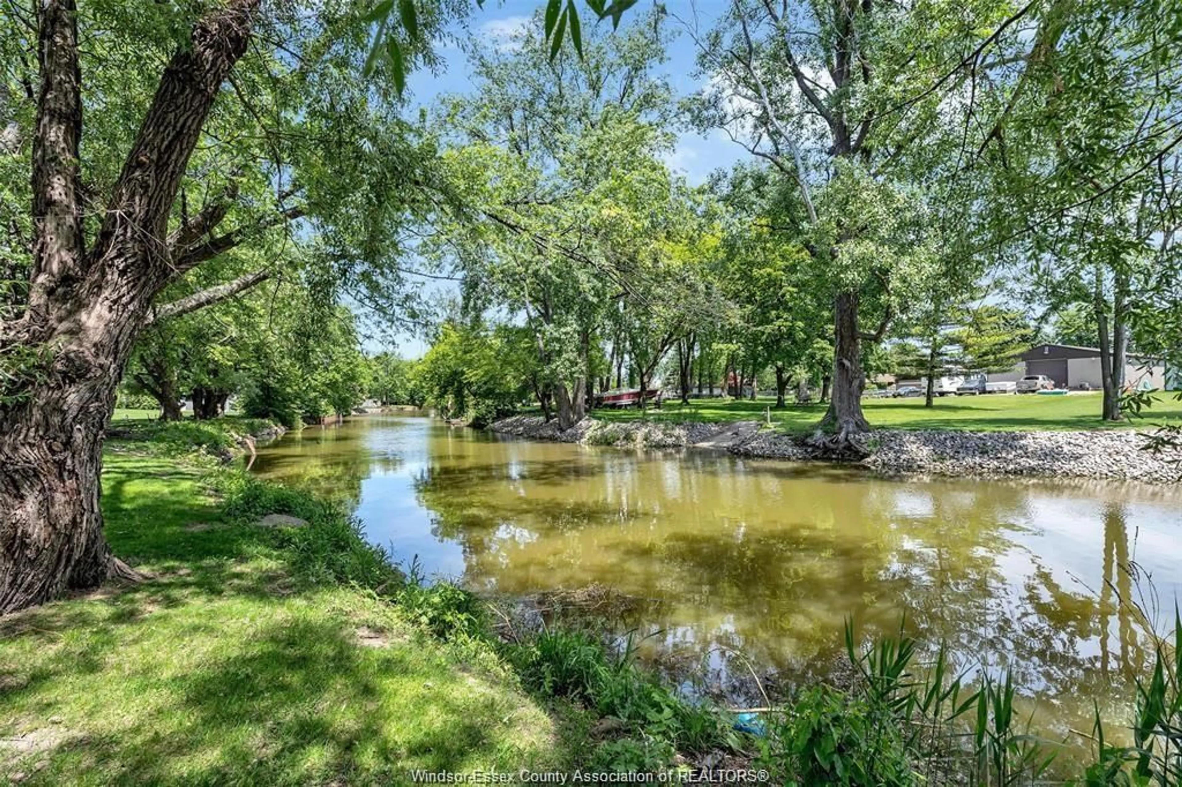 A pic from outside/outdoor area/front of a property/back of a property/a pic from drone, water/lake/river/ocean view for 224 WEST PIKE CREEK, Lakeshore Ontario N8N 2L9