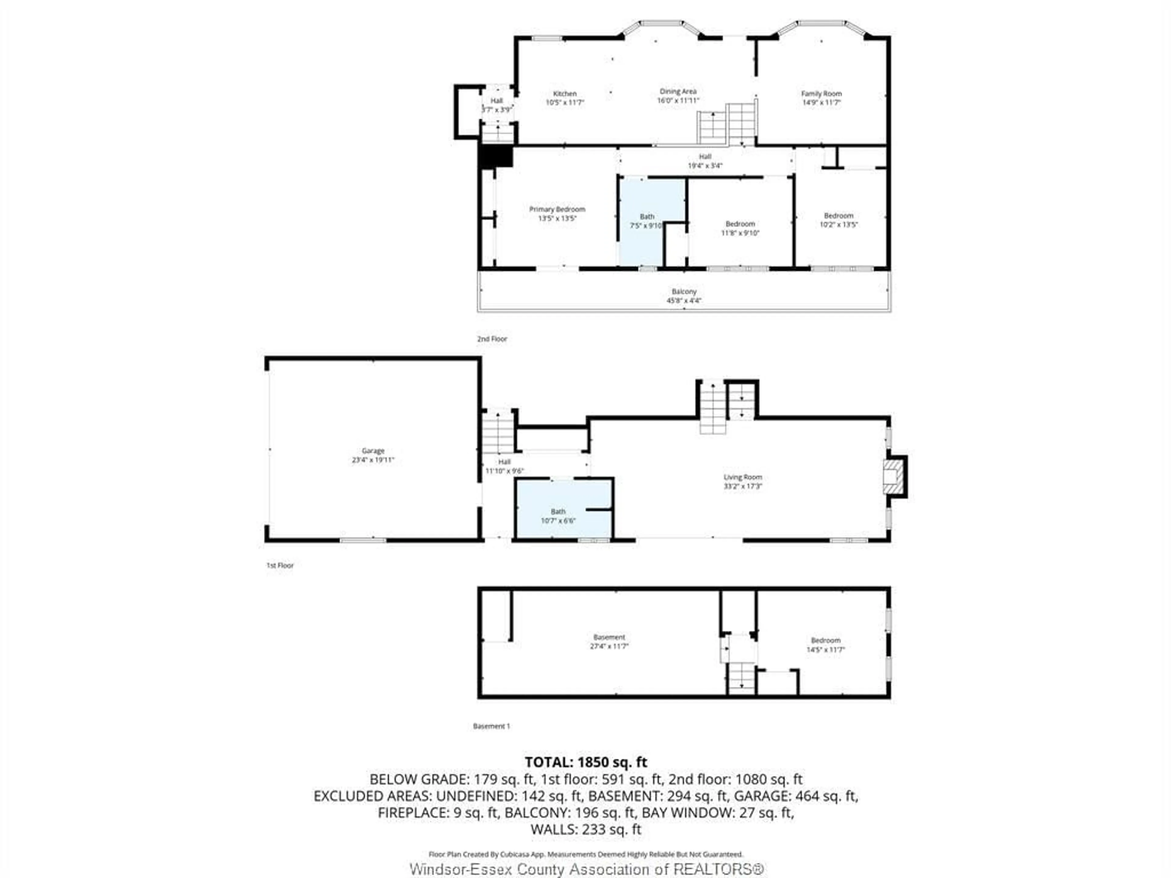Floor plan for 224 WEST PIKE CREEK, Lakeshore Ontario N8N 2L9