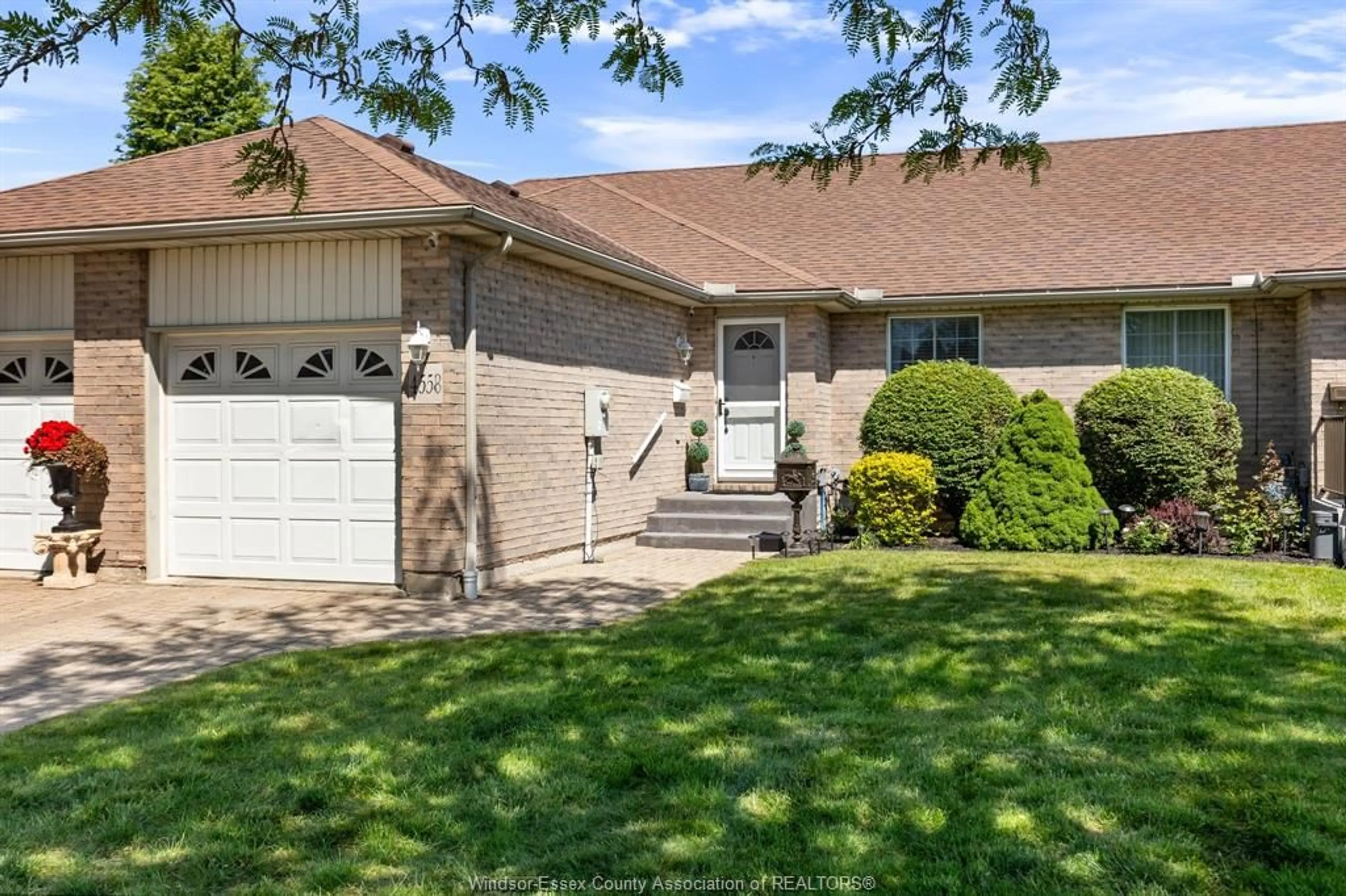 Home with brick exterior material, street for 4558 Gapam Crt, Windsor Ontario N9G 2W5