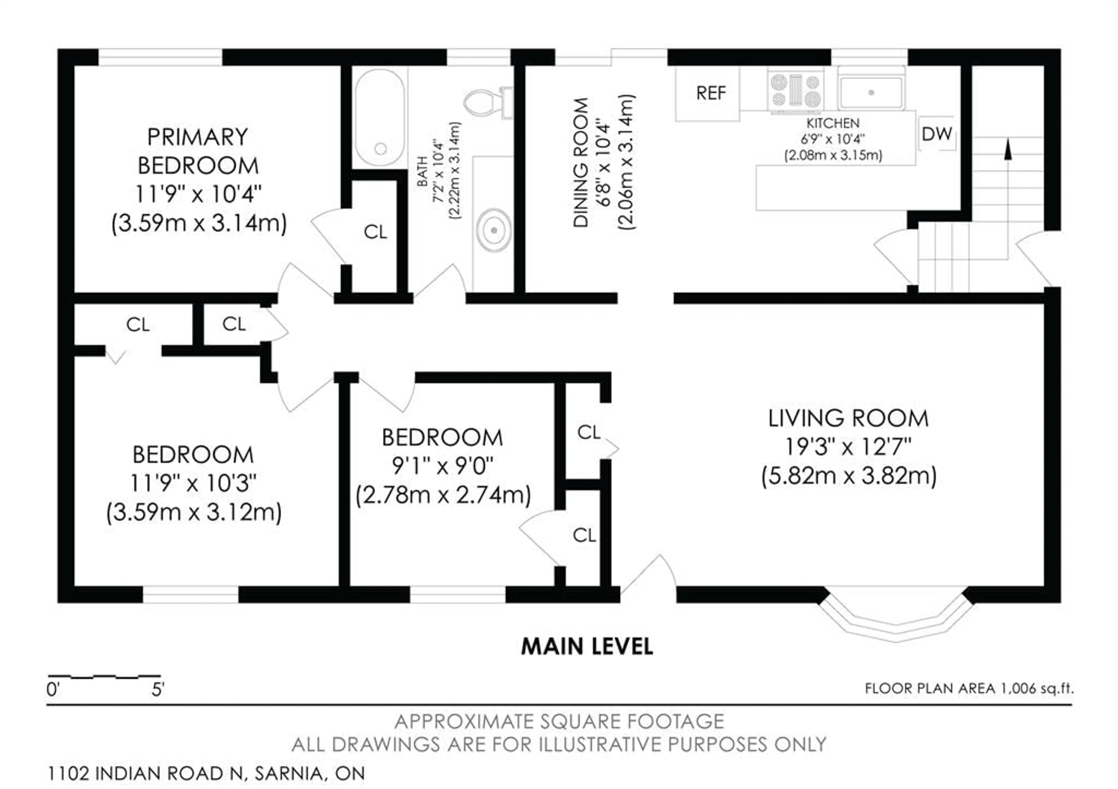 Floor plan for 1102 Indian Rd, Sarnia Ontario N7V 4C5