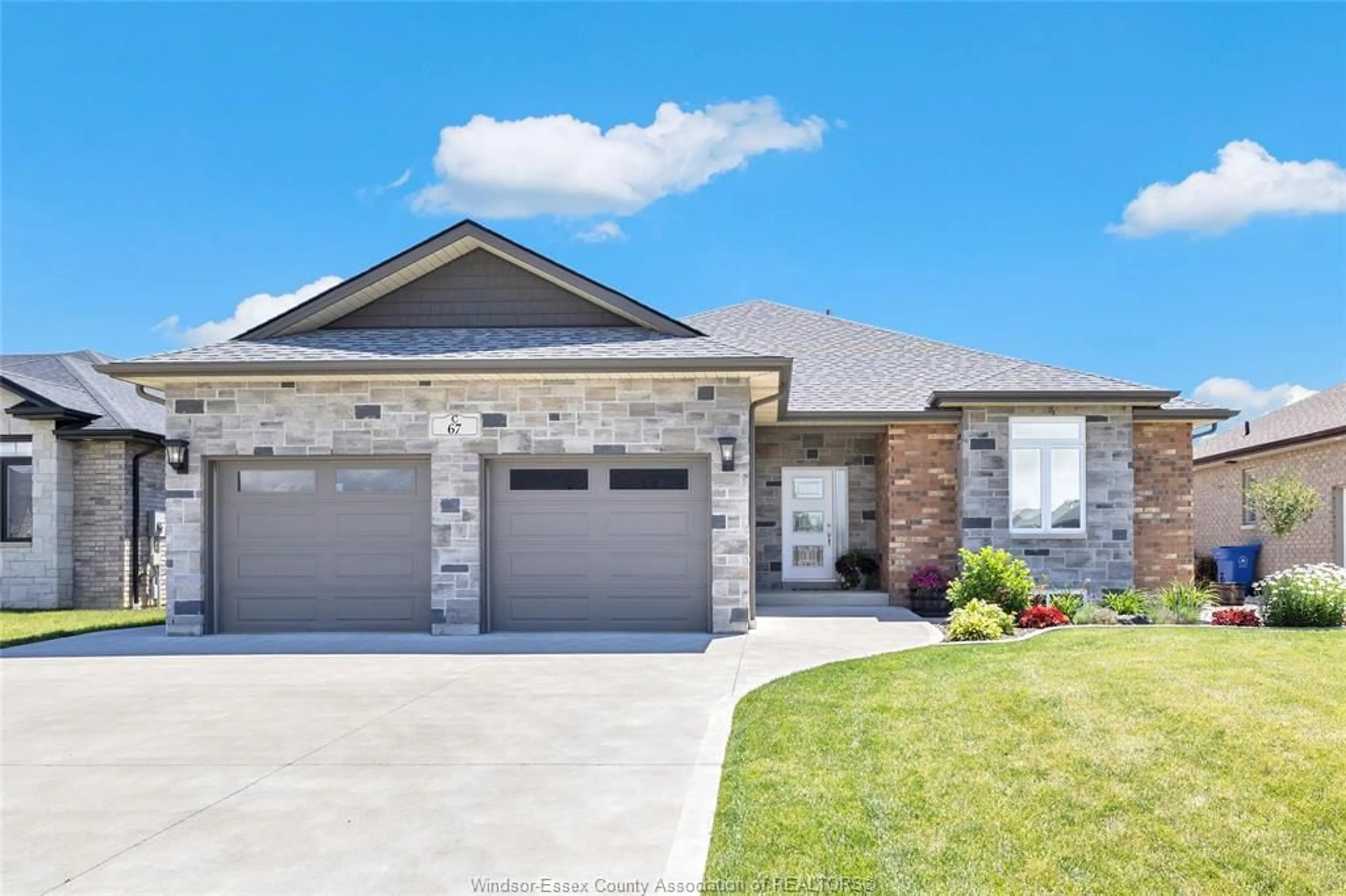 Home with brick exterior material, street for 67 HILTON Crt, Amherstburg Ontario N9V 0A8
