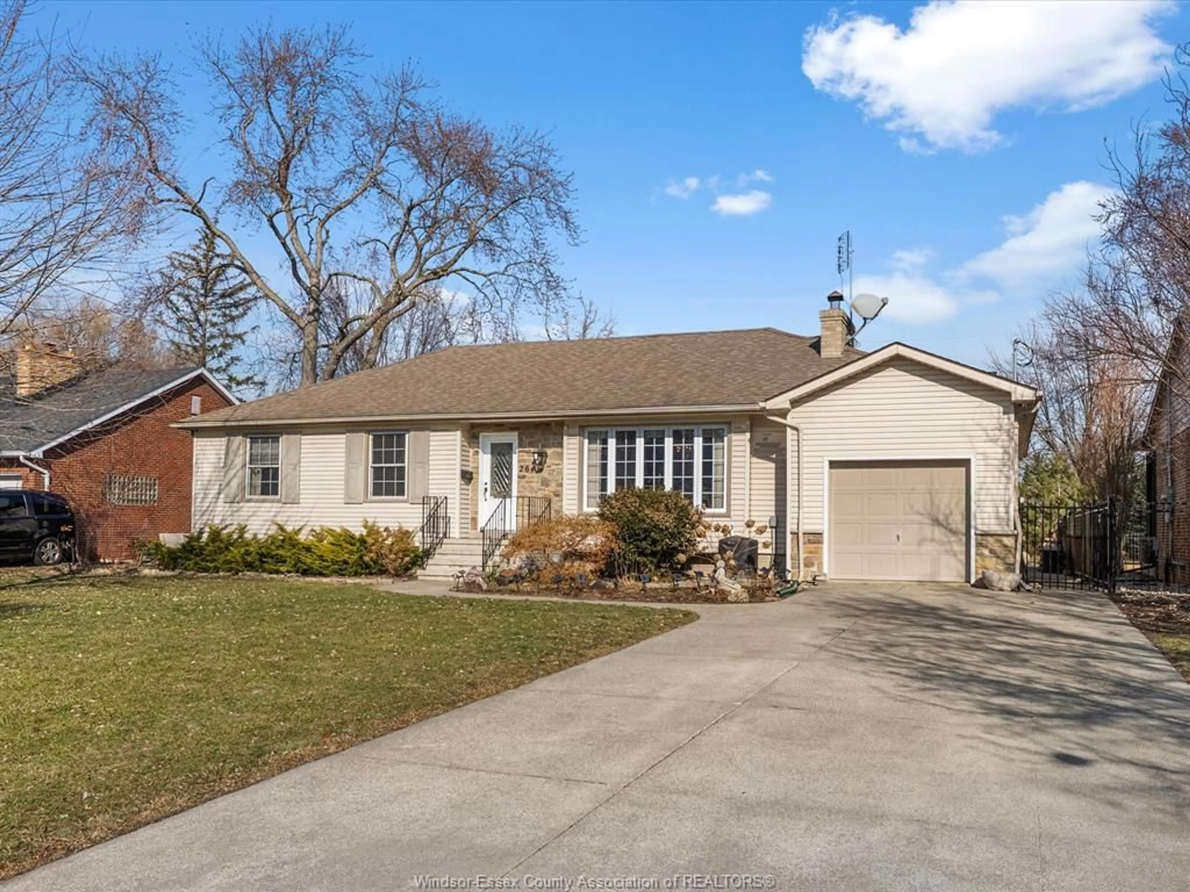 Home with brick exterior material, street for 264 PATRICE Dr, Windsor Ontario N8S 2R6