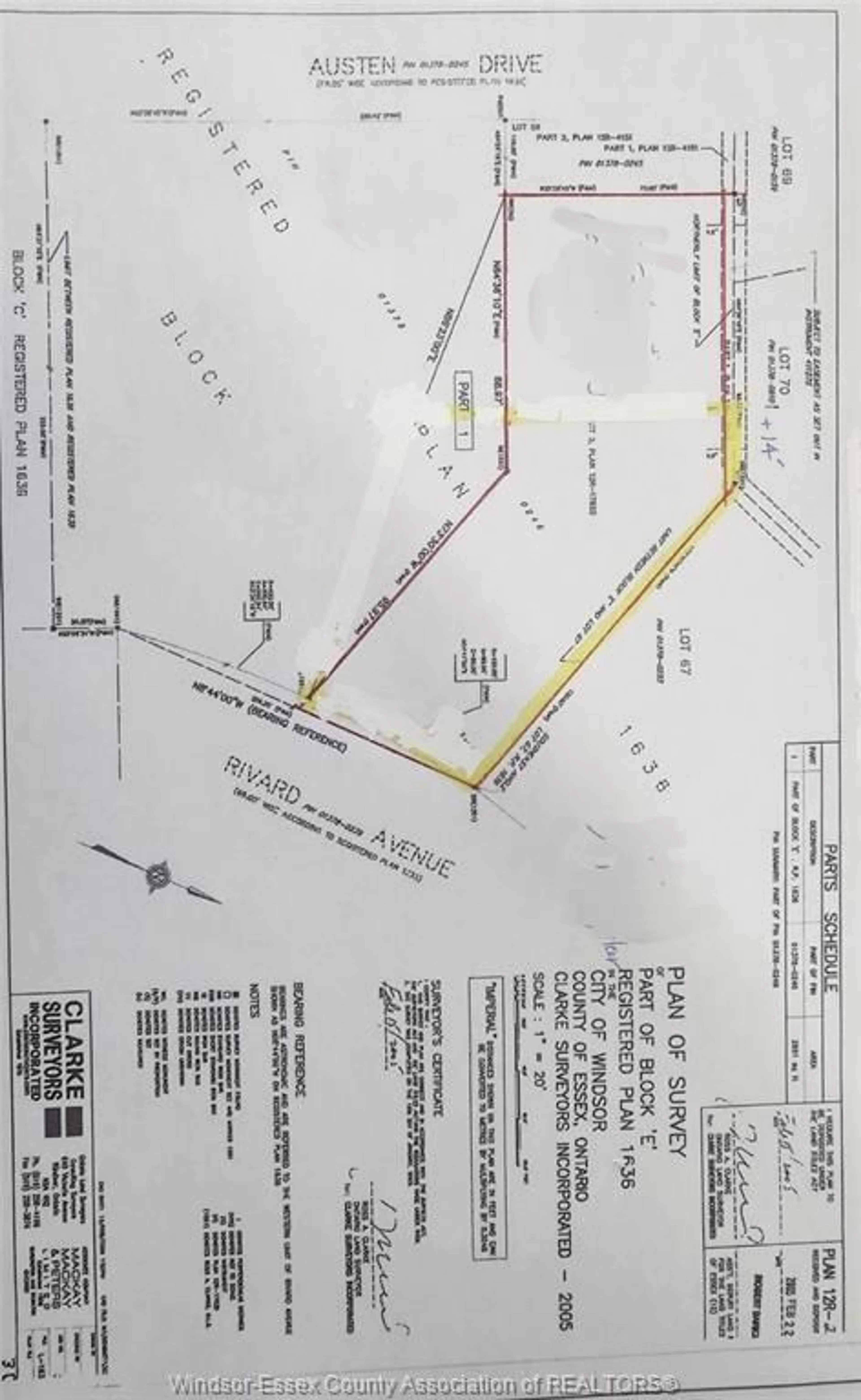 Picture of a map for 3025 RIVARD, Windsor Ontario N8T 2J1