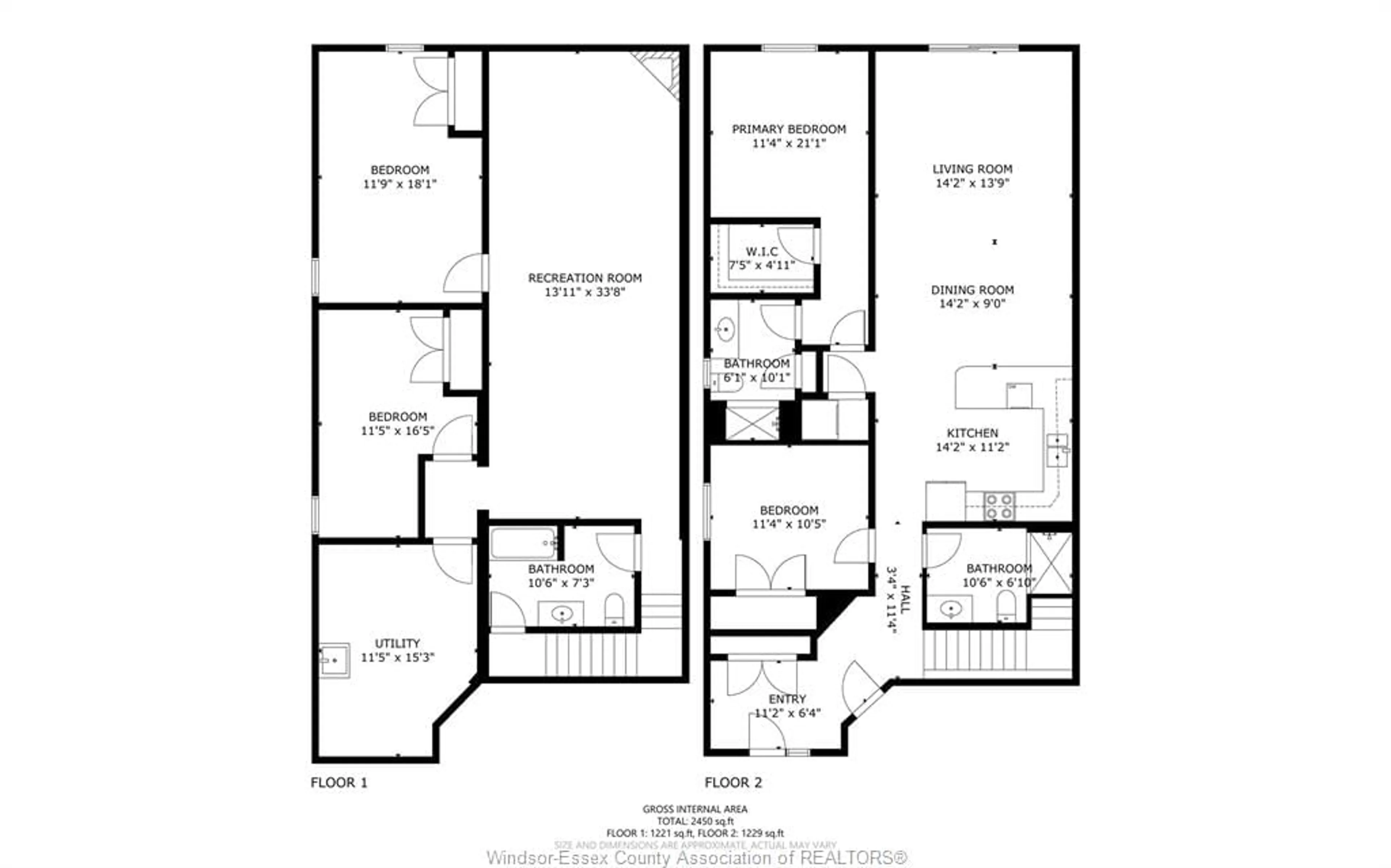 Floor plan for 2526 OLIVE Rd, Windsor Ontario N8T 1E7