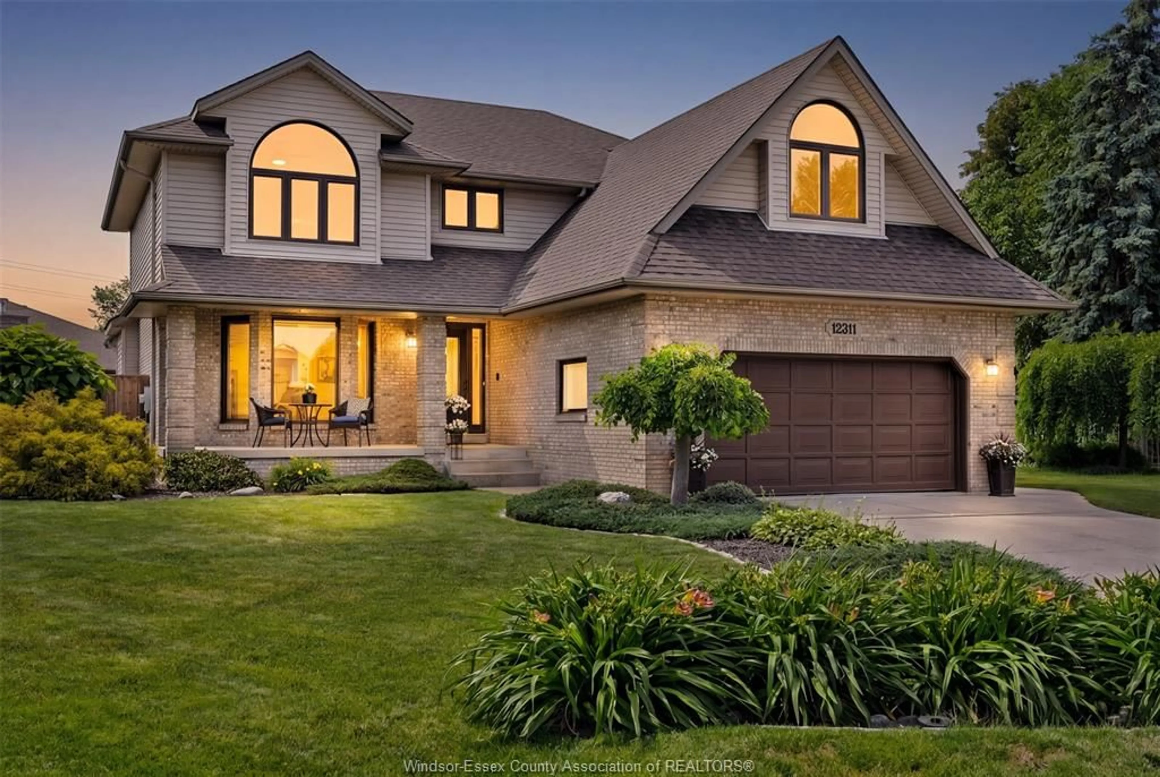 Home with brick exterior material, street for 12311 VERDANT Crt, Tecumseh Ontario N9K 1B4