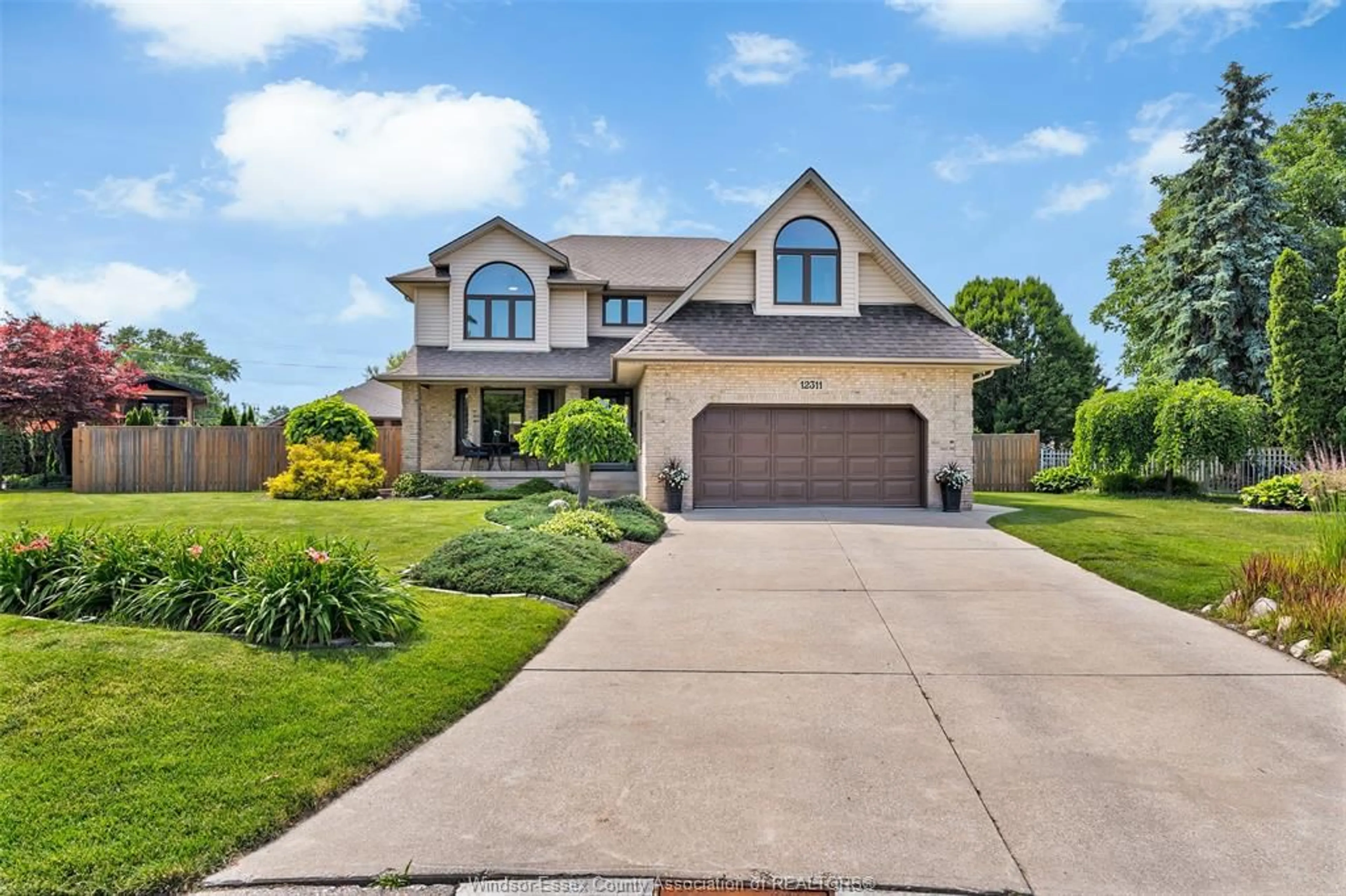 Home with brick exterior material, street for 12311 VERDANT Crt, Tecumseh Ontario N9K 1B4