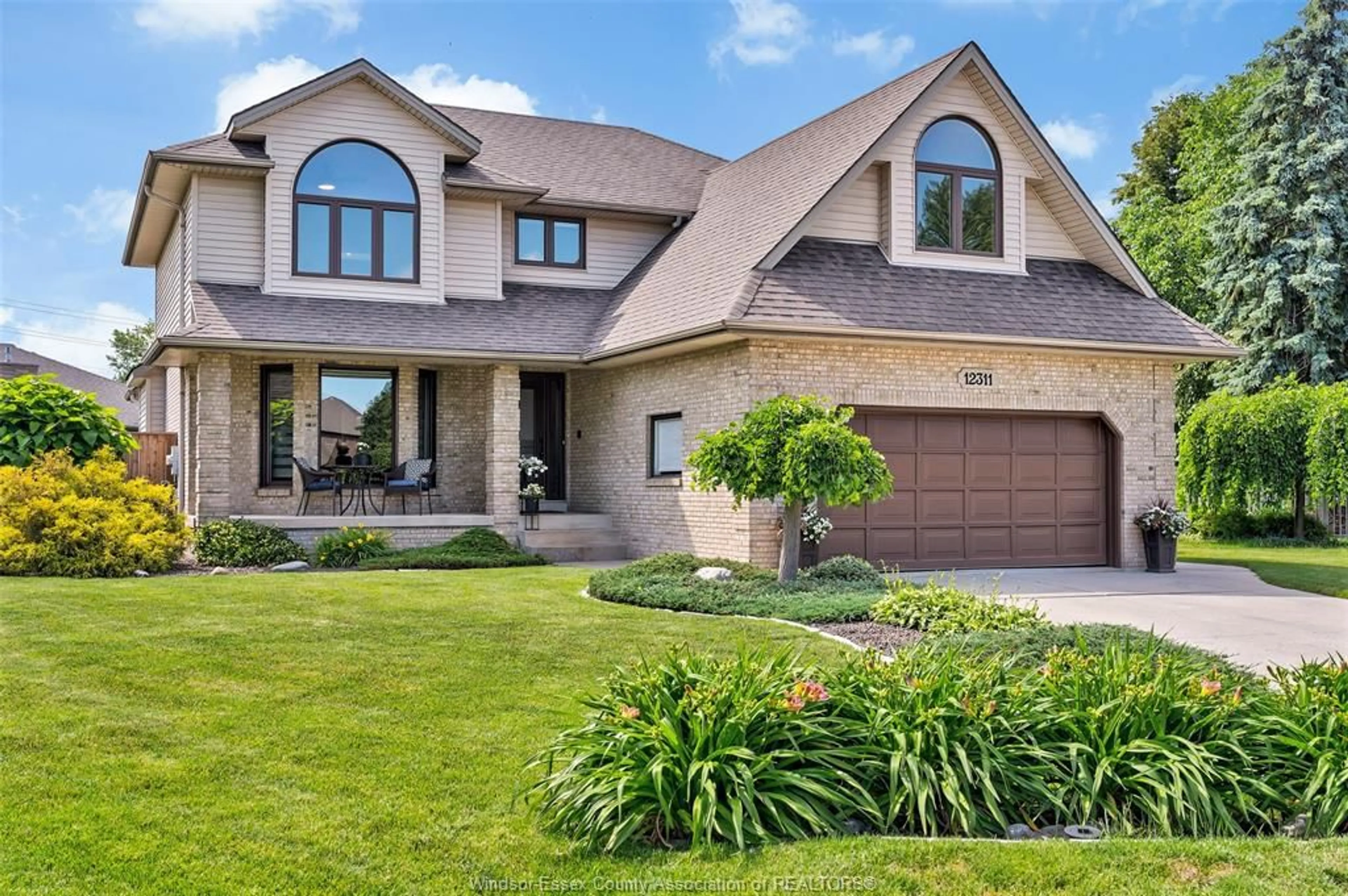 Home with brick exterior material, street for 12311 VERDANT Crt, Tecumseh Ontario N9K 1B4