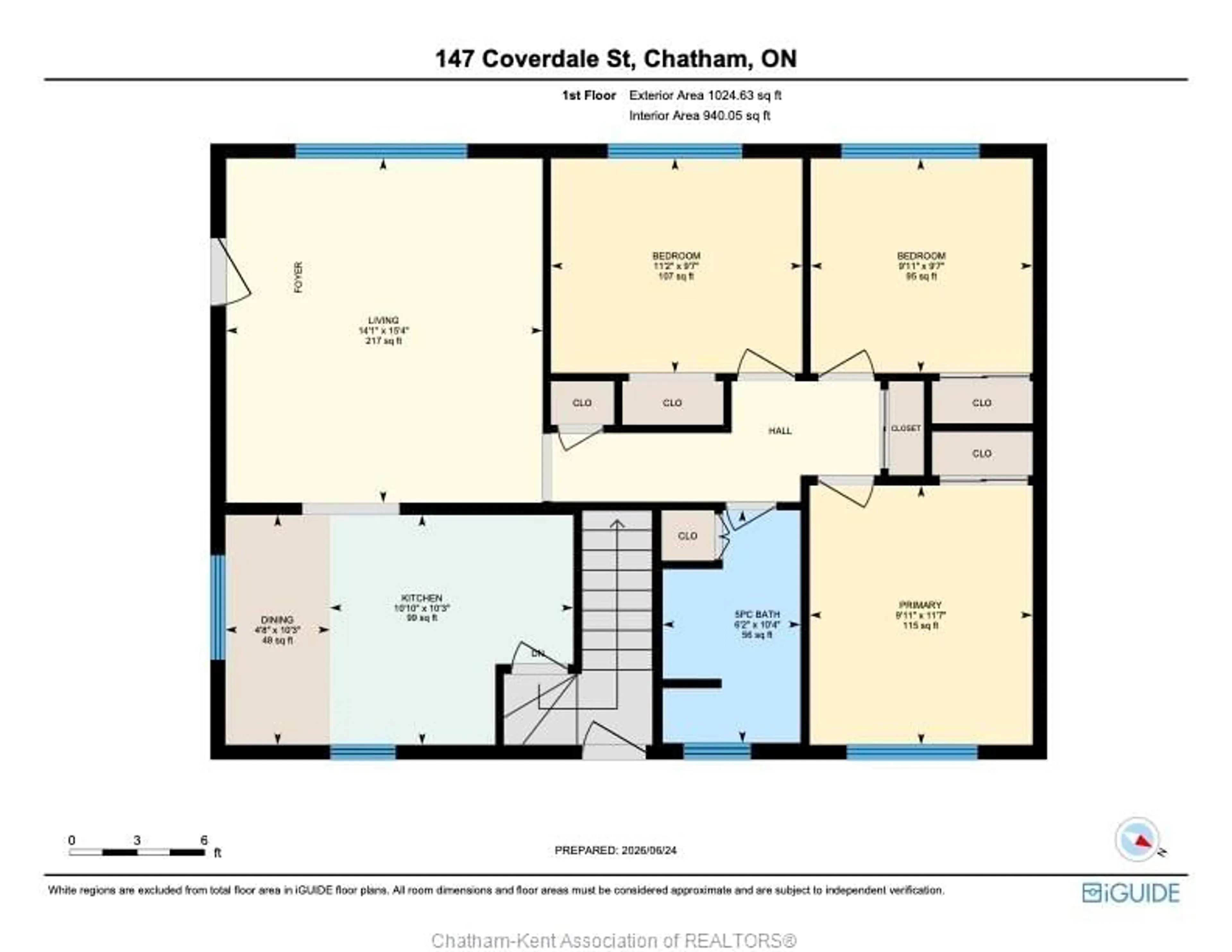 Floor plan for 147 COVERDALE St, Chatham Ontario N7L 2V1