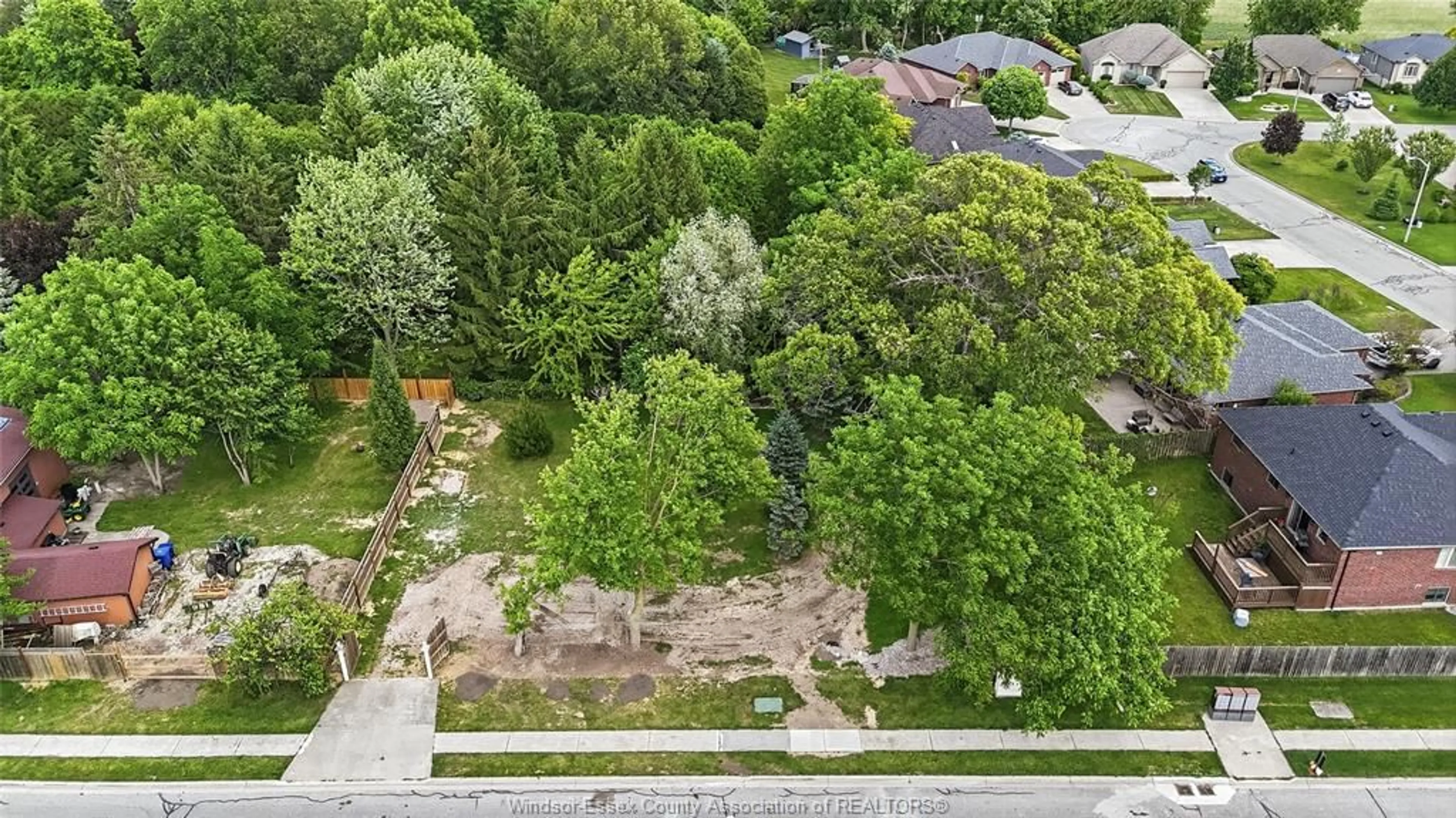A pic from outside/outdoor area/front of a property/back of a property/a pic from drone, forest/trees view for V/L CONSERVATION Blvd, Kingsville Ontario N9Y 3Z1