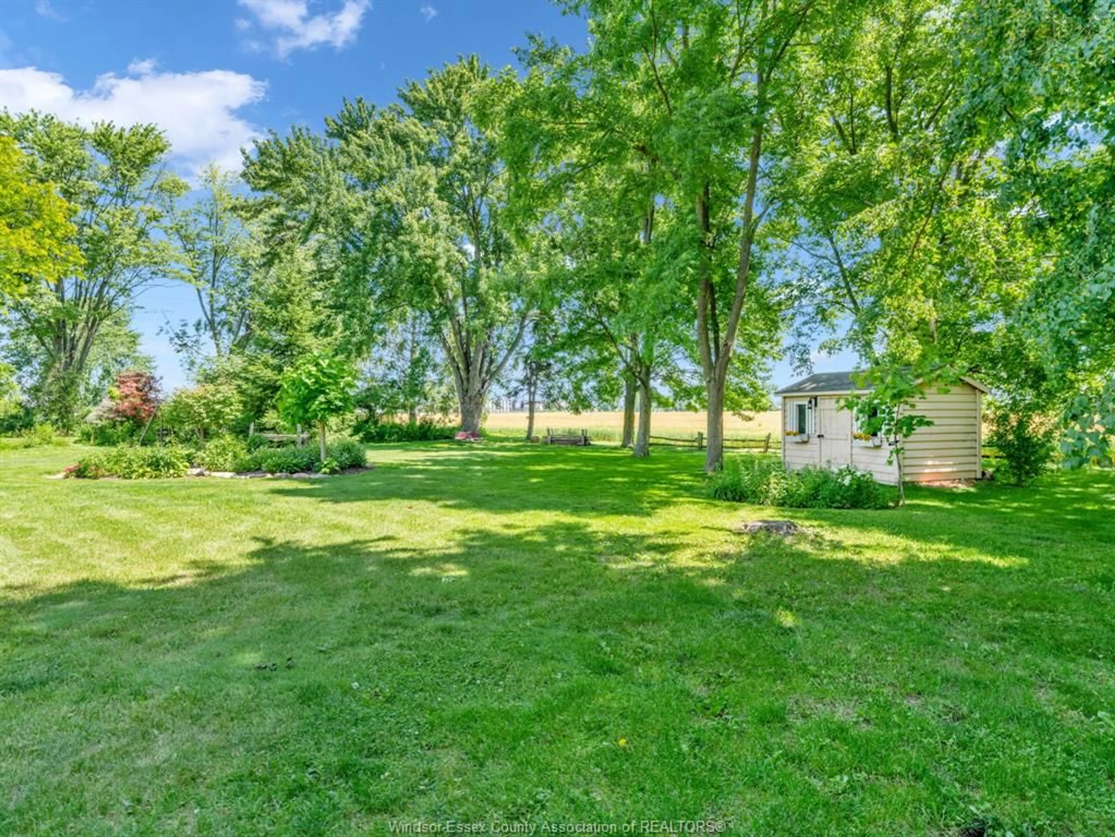 A pic from outside/outdoor area/front of a property/back of a property/a pic from drone, forest/trees view for 6580 DISPUTED Rd, LaSalle Ontario N9H 1X9