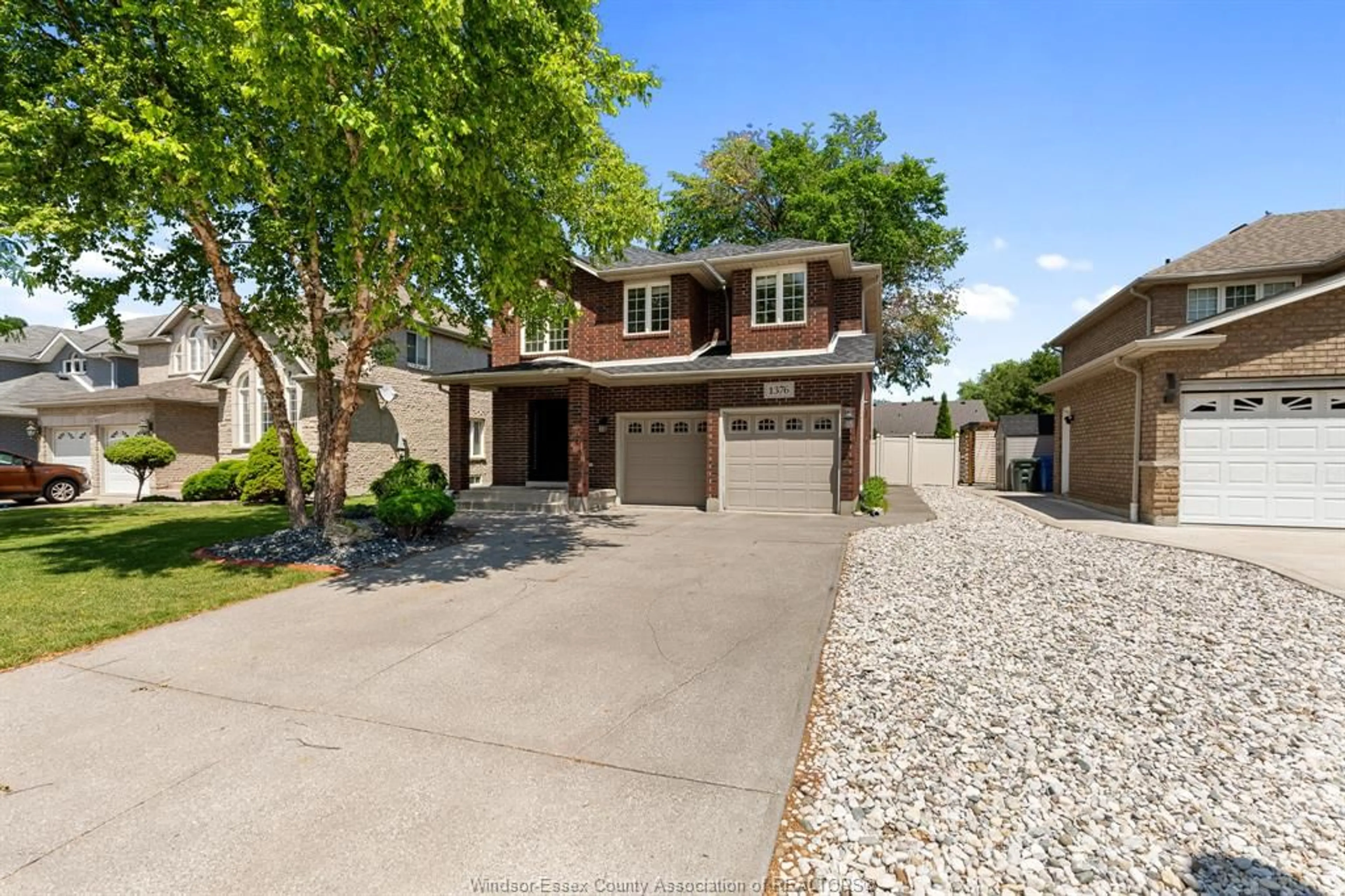 Home with brick exterior material, street for 1376 Lakeview Ave, Windsor Ontario N8P 1K7