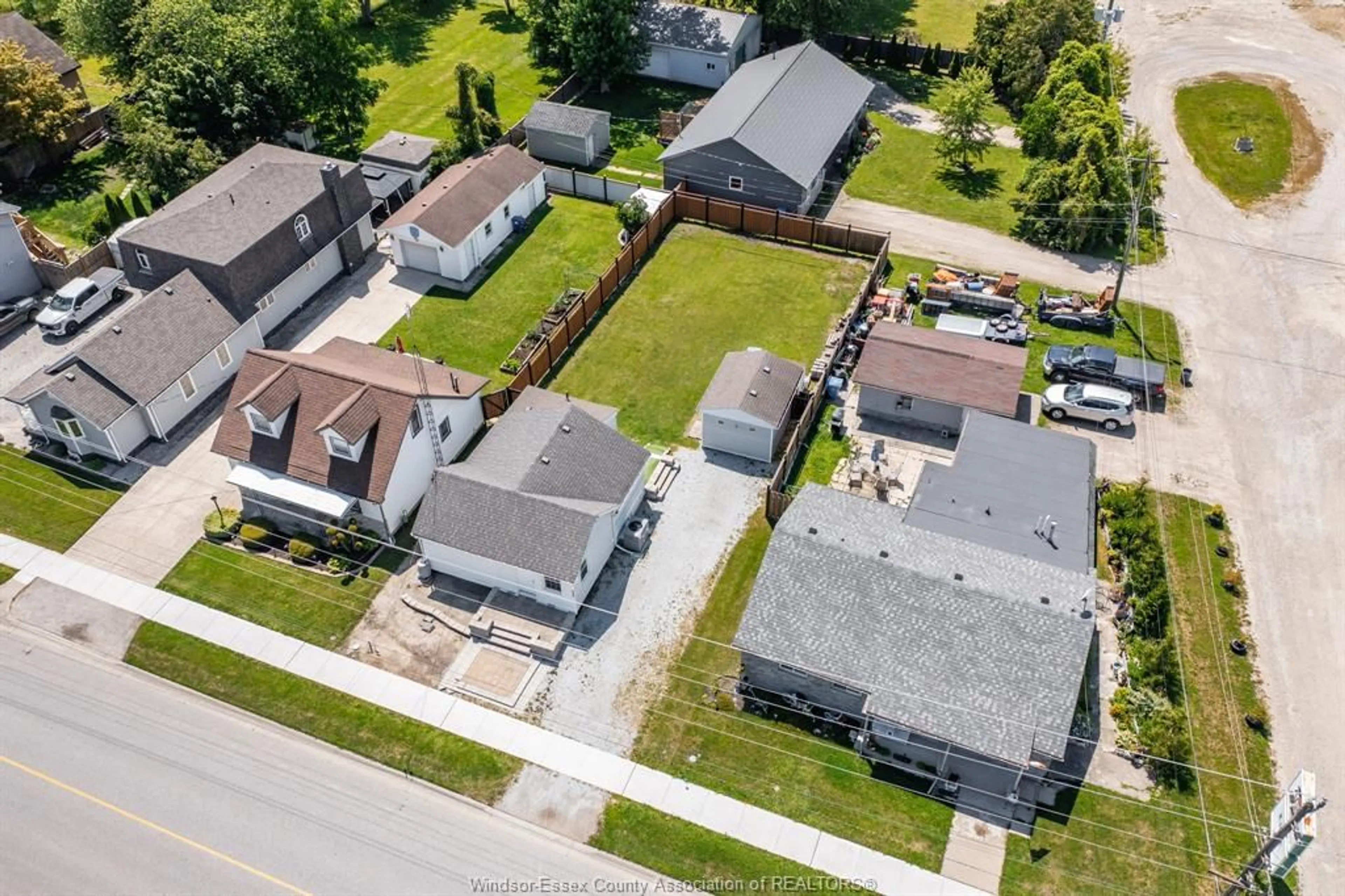 A pic from outside/outdoor area/front of a property/back of a property/a pic from drone, street for 9524 WALKER Rd, McGregor Ontario N0R 1J0