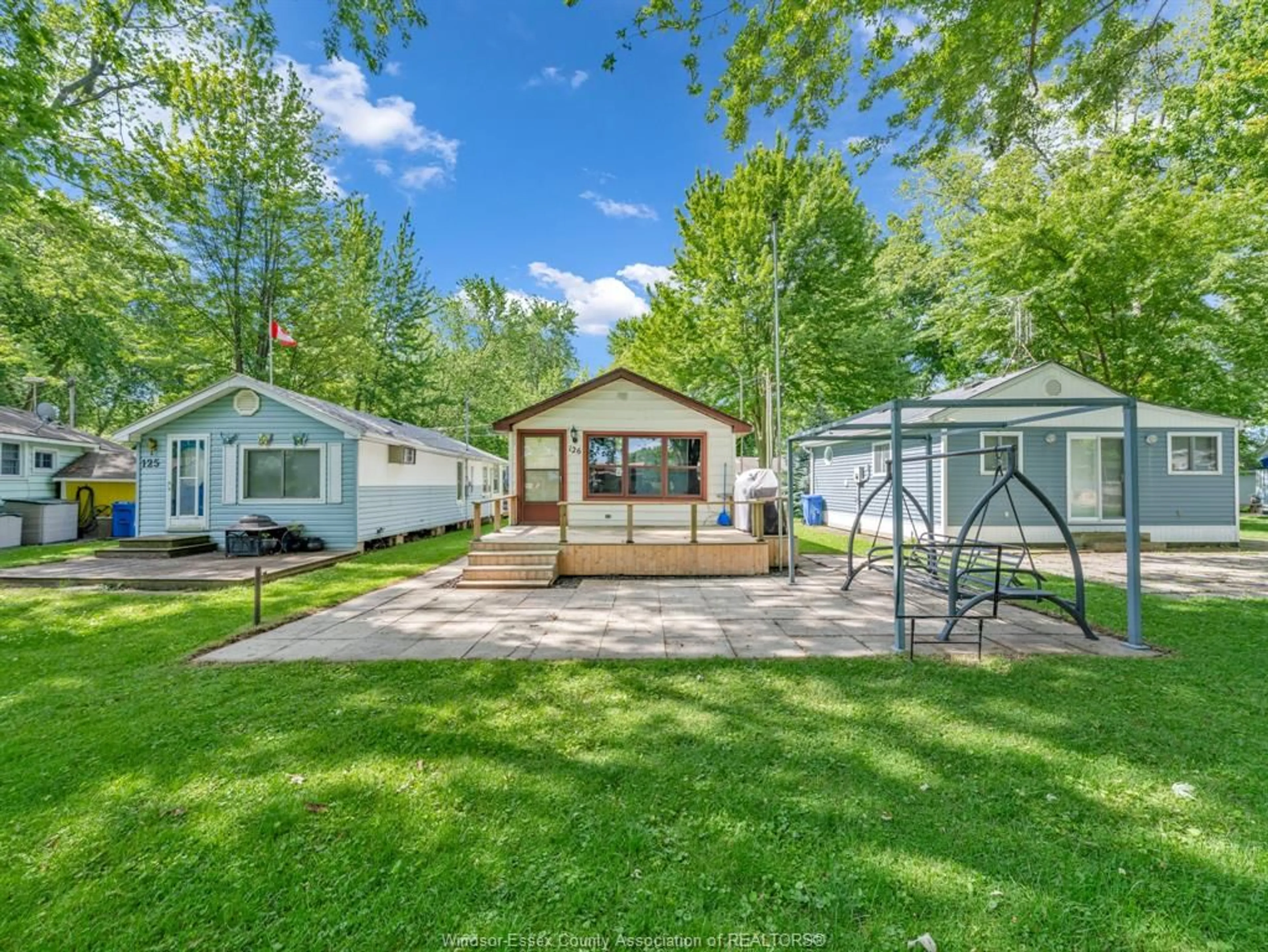 A pic from outside/outdoor area/front of a property/back of a property/a pic from drone, water/lake/river/ocean view for 126 PLEASURE BEACH, Harrow Ontario N0R 1G0