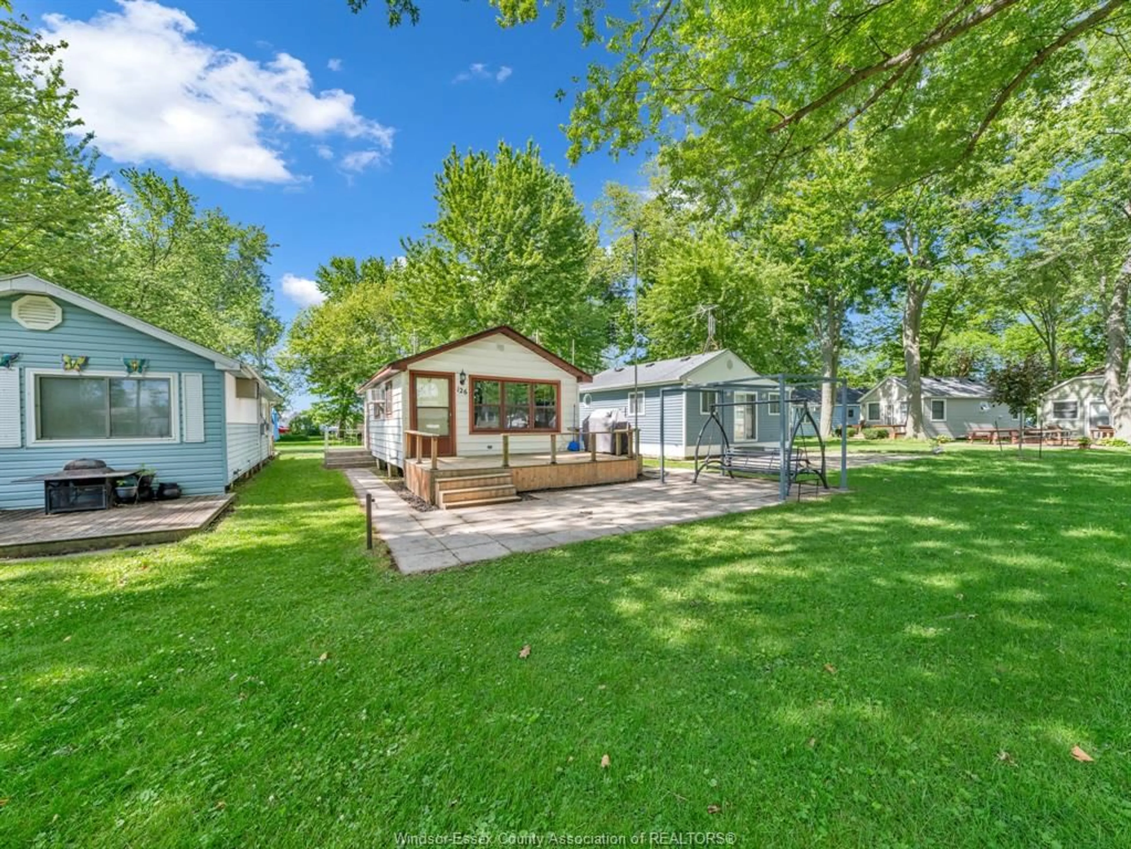 A pic from outside/outdoor area/front of a property/back of a property/a pic from drone, water/lake/river/ocean view for 126 PLEASURE BEACH, Harrow Ontario N0R 1G0