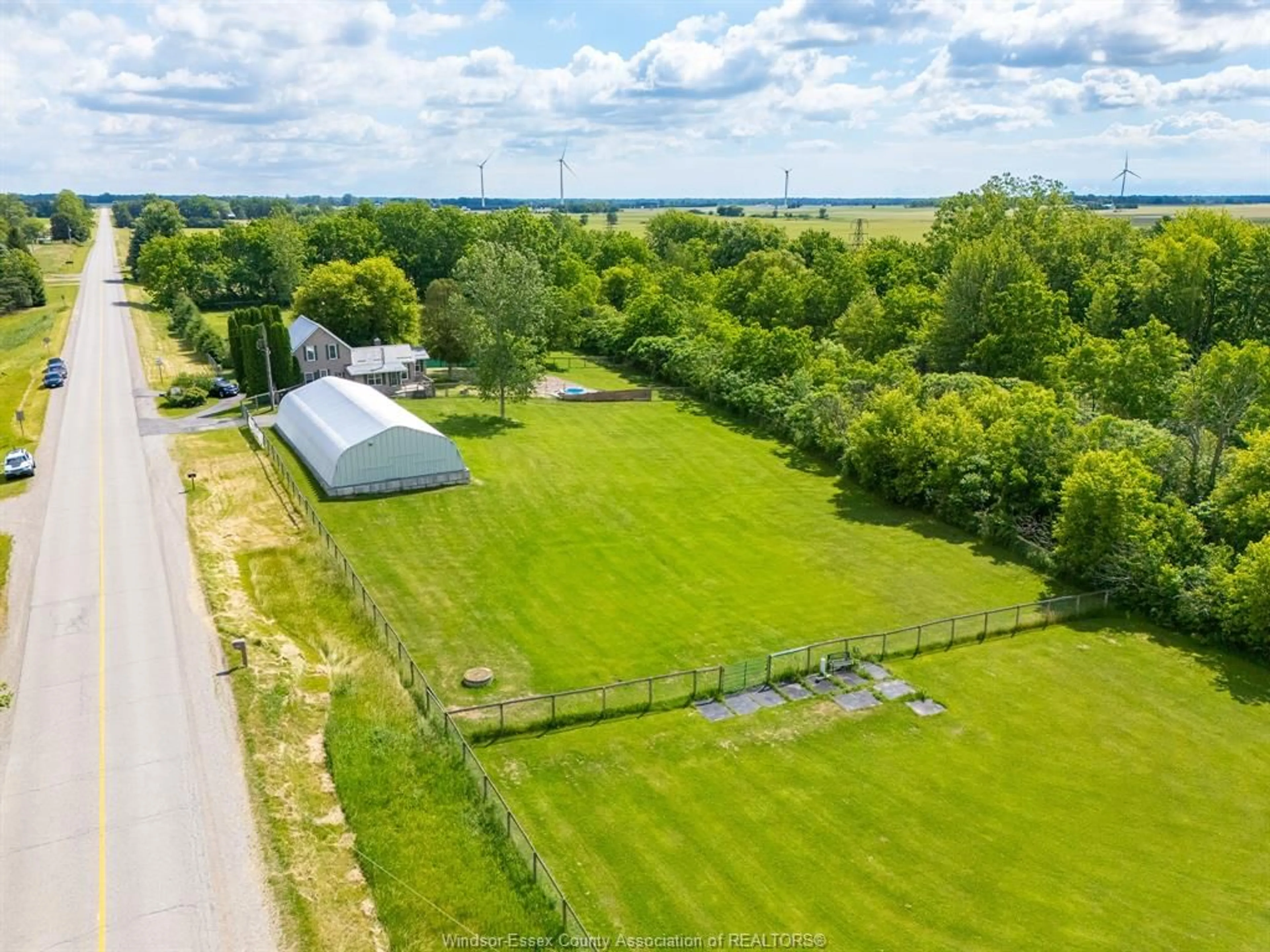 A pic from outside/outdoor area/front of a property/back of a property/a pic from drone, water/lake/river/ocean view for 15364 Muirkirk Line, Muirkirk Ontario N0L 1X0