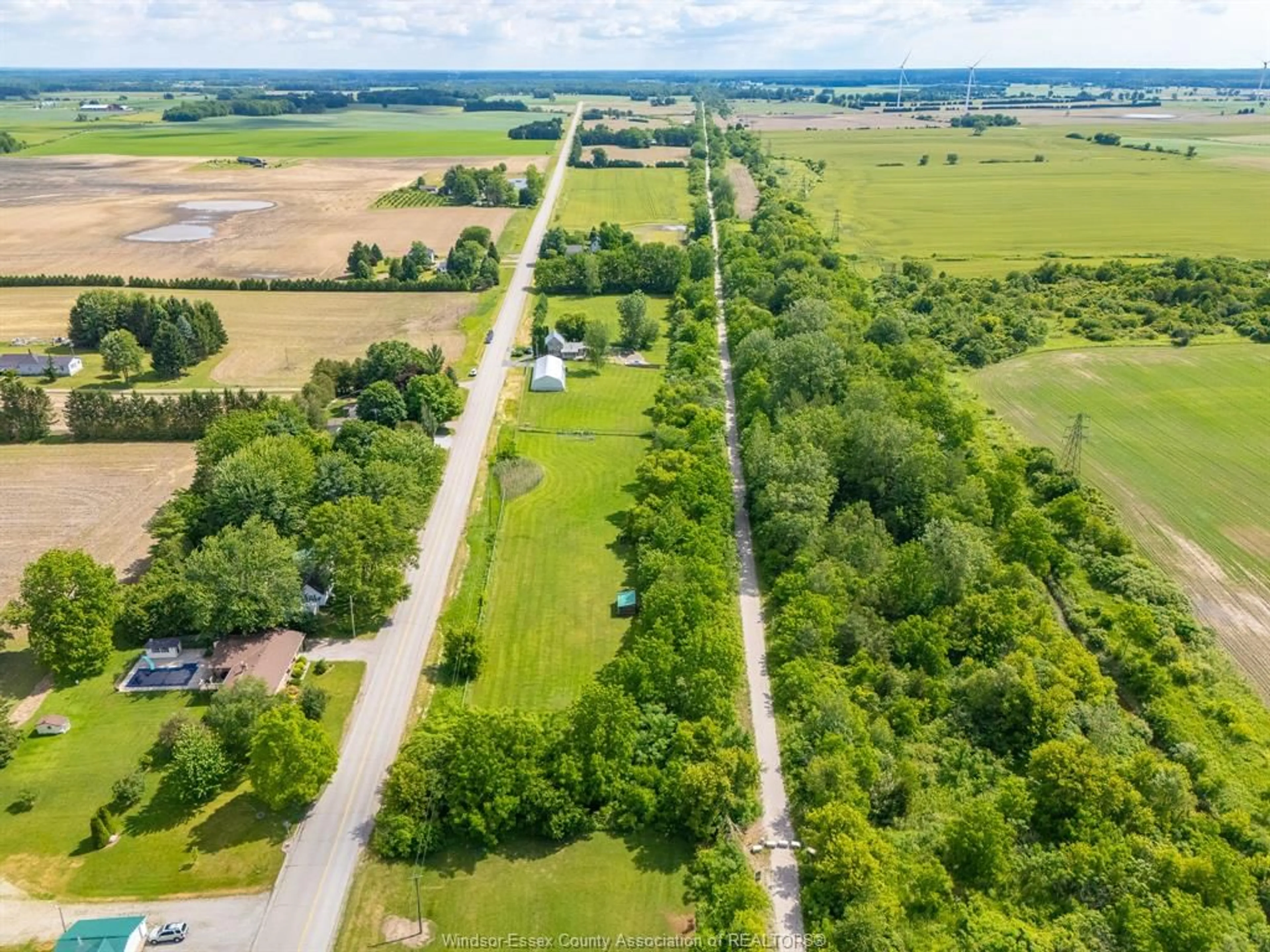 A pic from outside/outdoor area/front of a property/back of a property/a pic from drone, street for 15364 Muirkirk Line, Muirkirk Ontario N0L 1X0