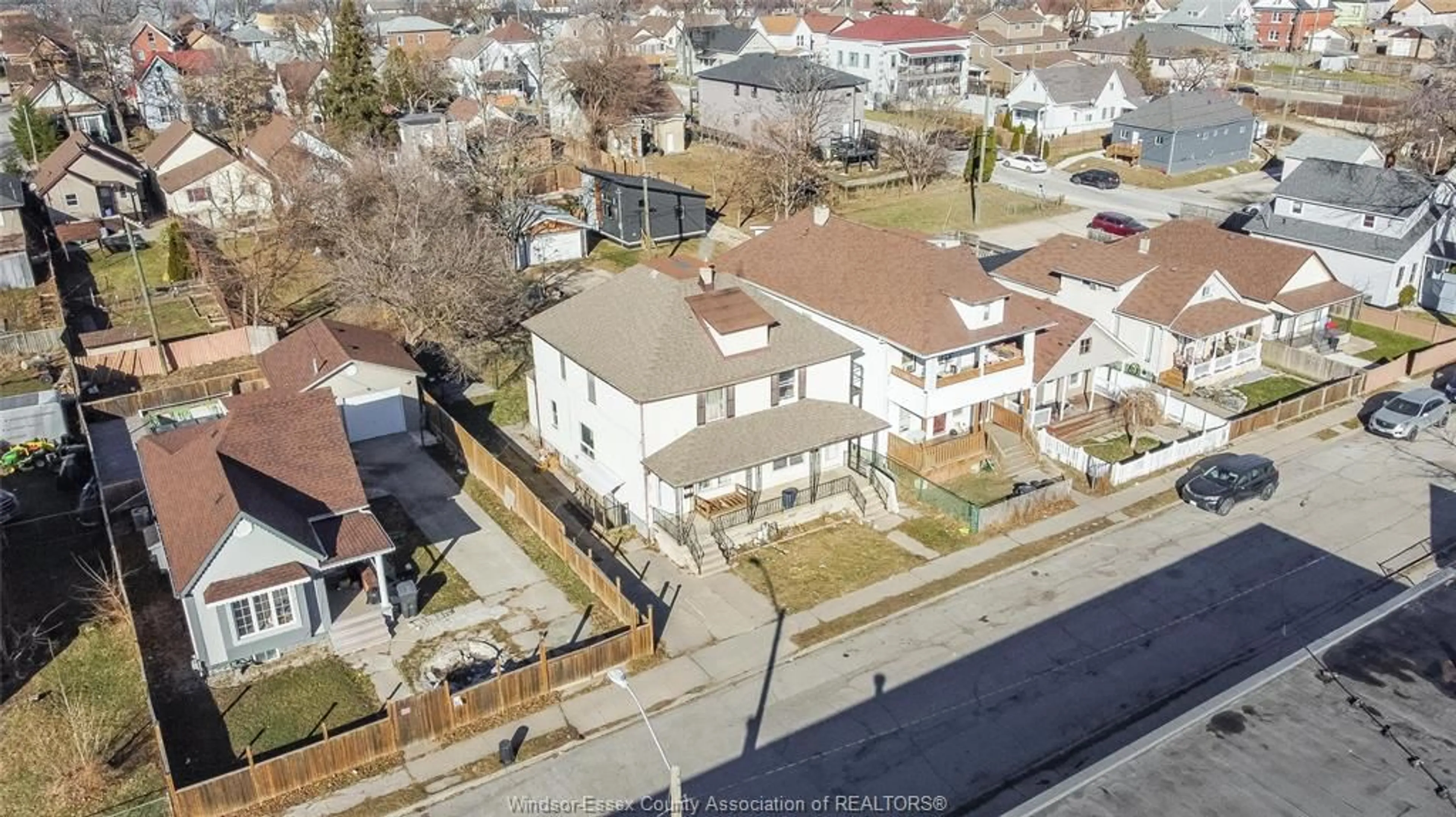 A pic from outside/outdoor area/front of a property/back of a property/a pic from drone, street for 756-758 BRANT St, Windsor Ontario N9A 3E8