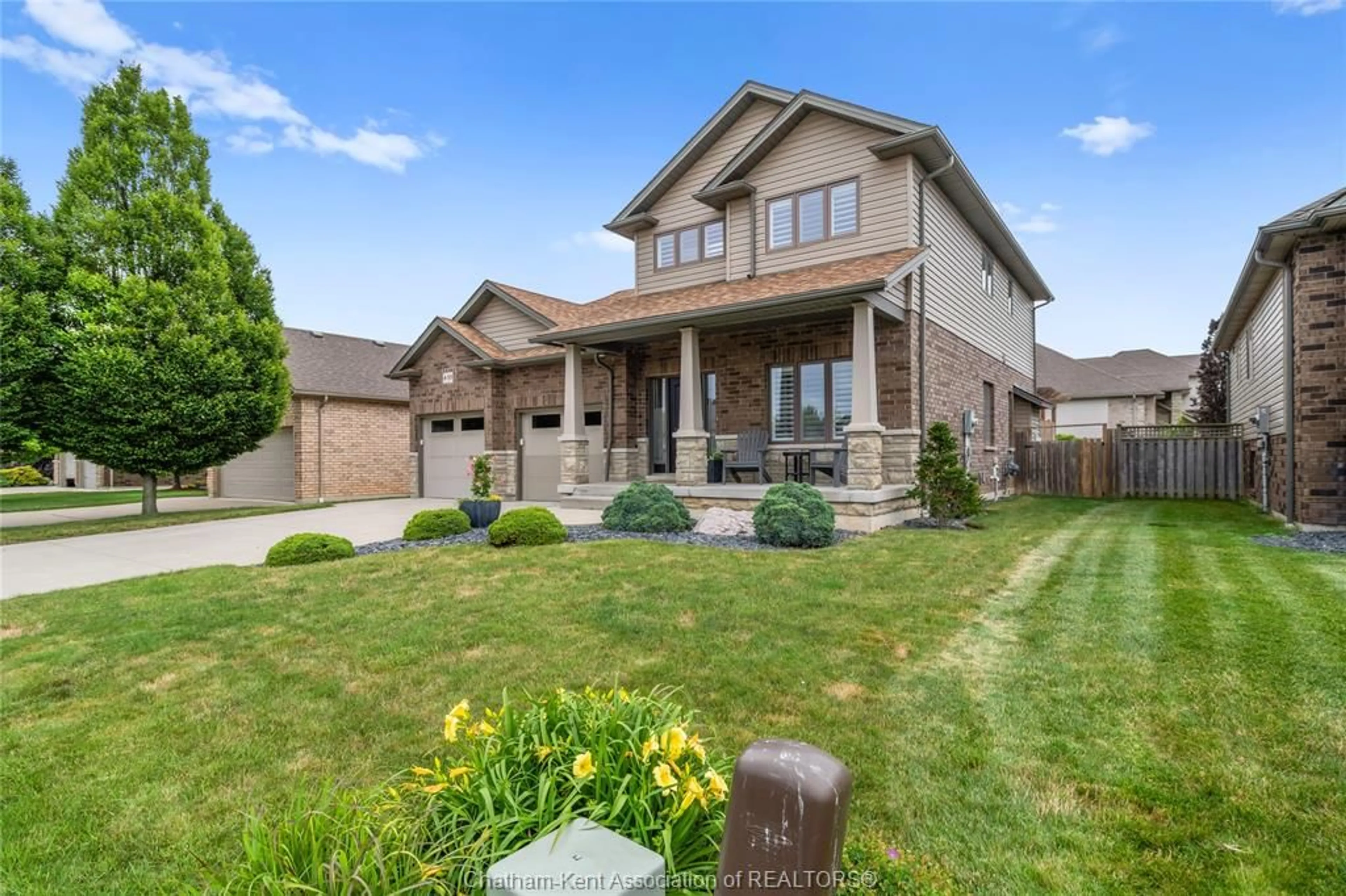 Home with brick exterior material, street for 125 Morning Glory Lane, Chatham Ontario N7L 5S5