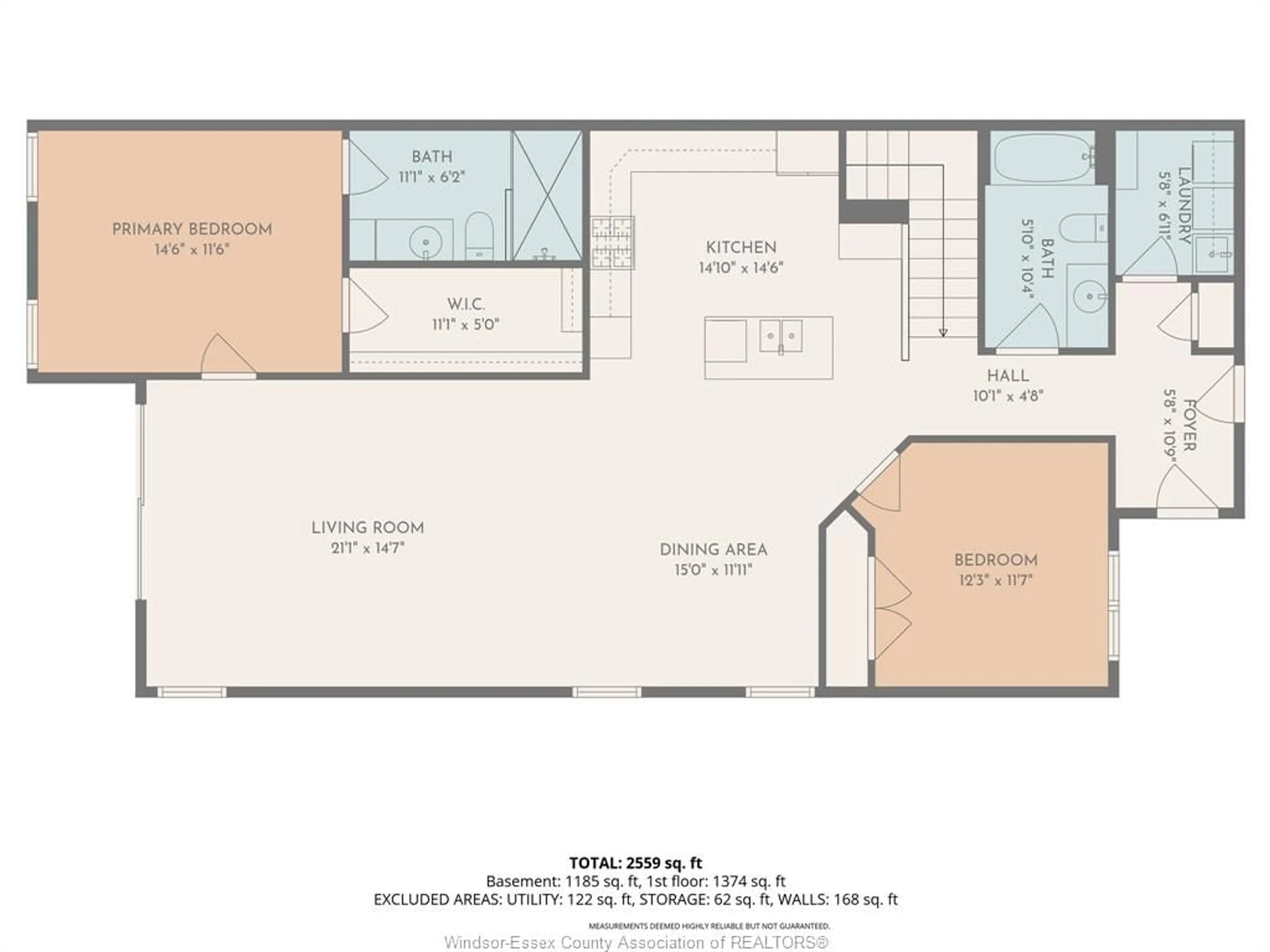 Floor plan for 1173 KASSAS St, LaSalle Ontario N9H 0G3