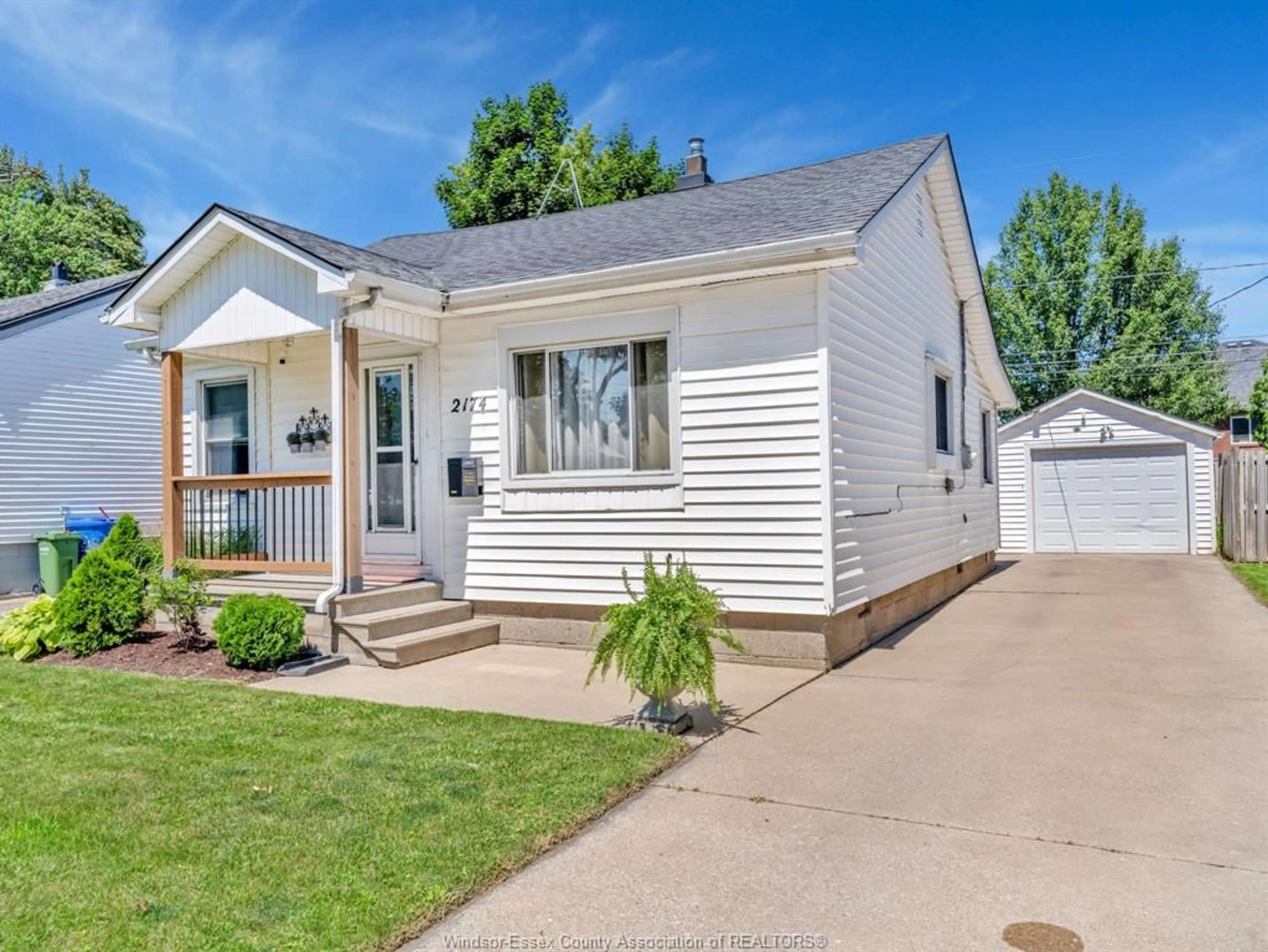 Home with vinyl exterior material, street for 2174 FOREST Ave, Windsor Ontario N8W 2G5