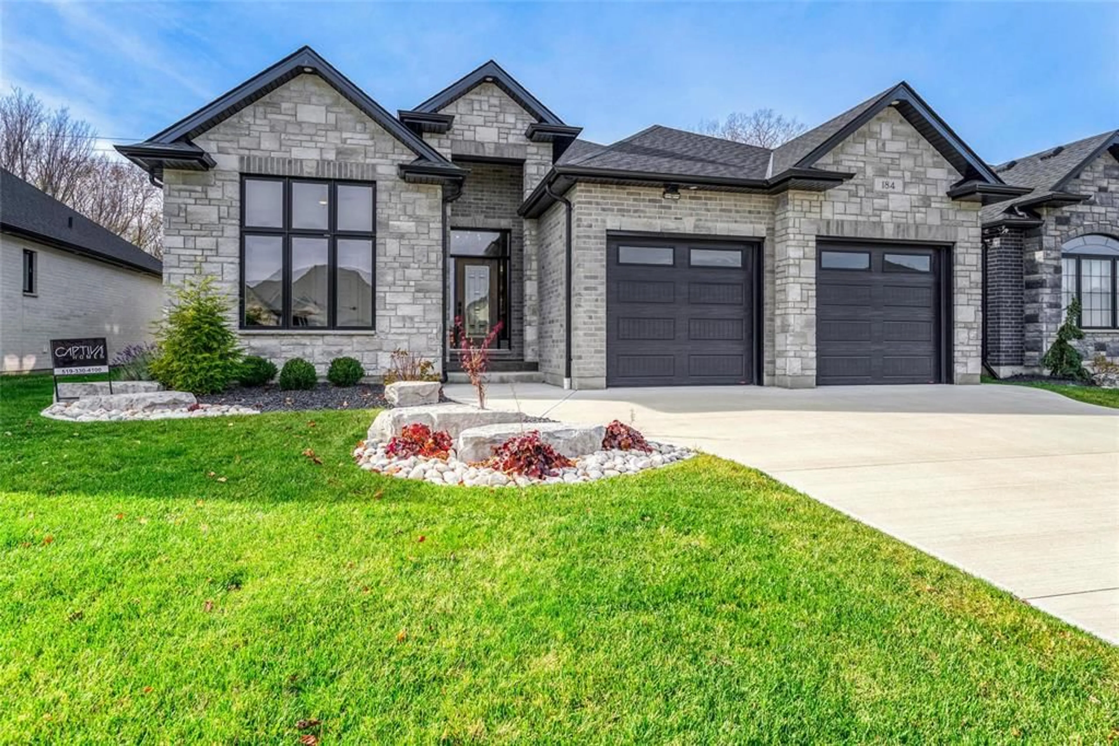 Home with brick exterior material, street for 184 SANDPIPER Dr, Sarnia Ontario N7S 0E7