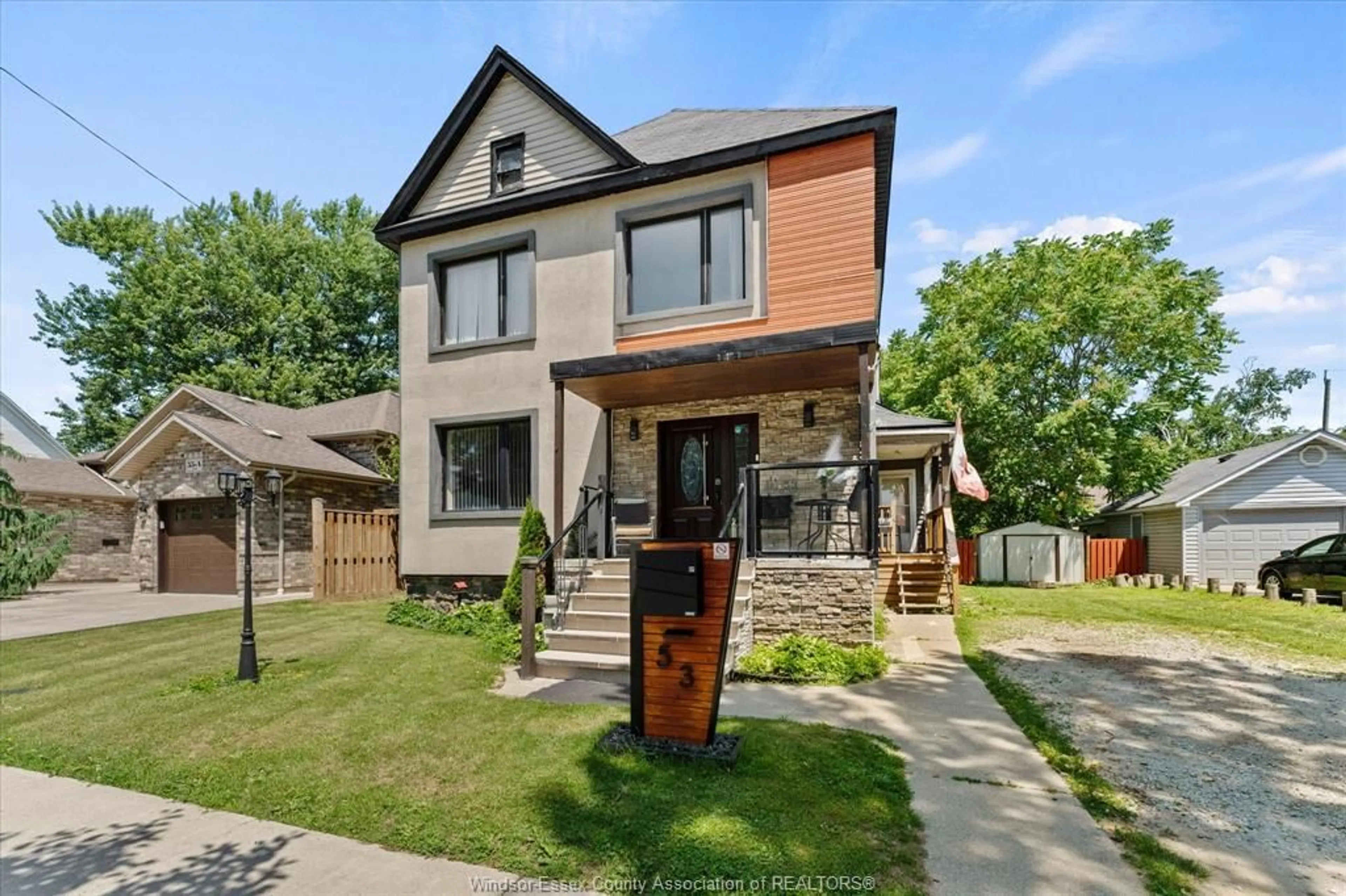 Home with brick exterior material, street for 53 ASKEW, Leamington Ontario N8H 1Y1