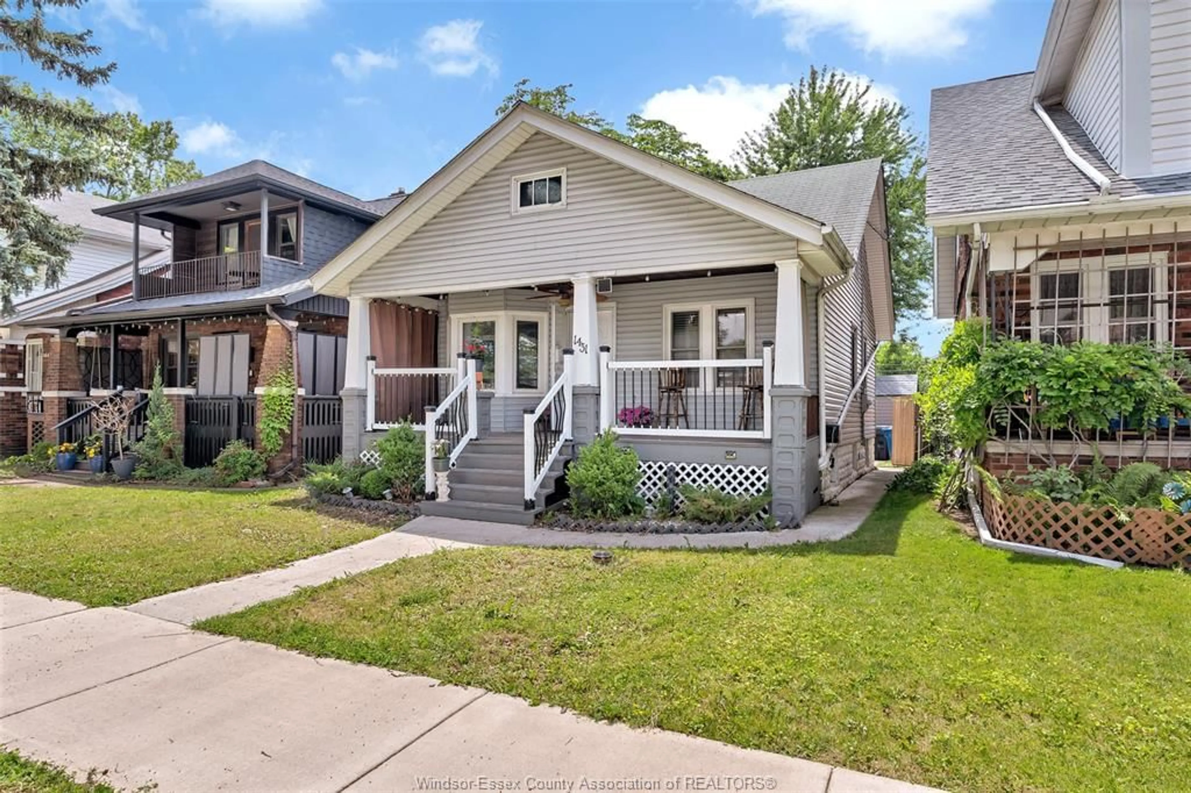 Home with brick exterior material, street for 1431 Langlois, Windsor Ontario N8X 4L9