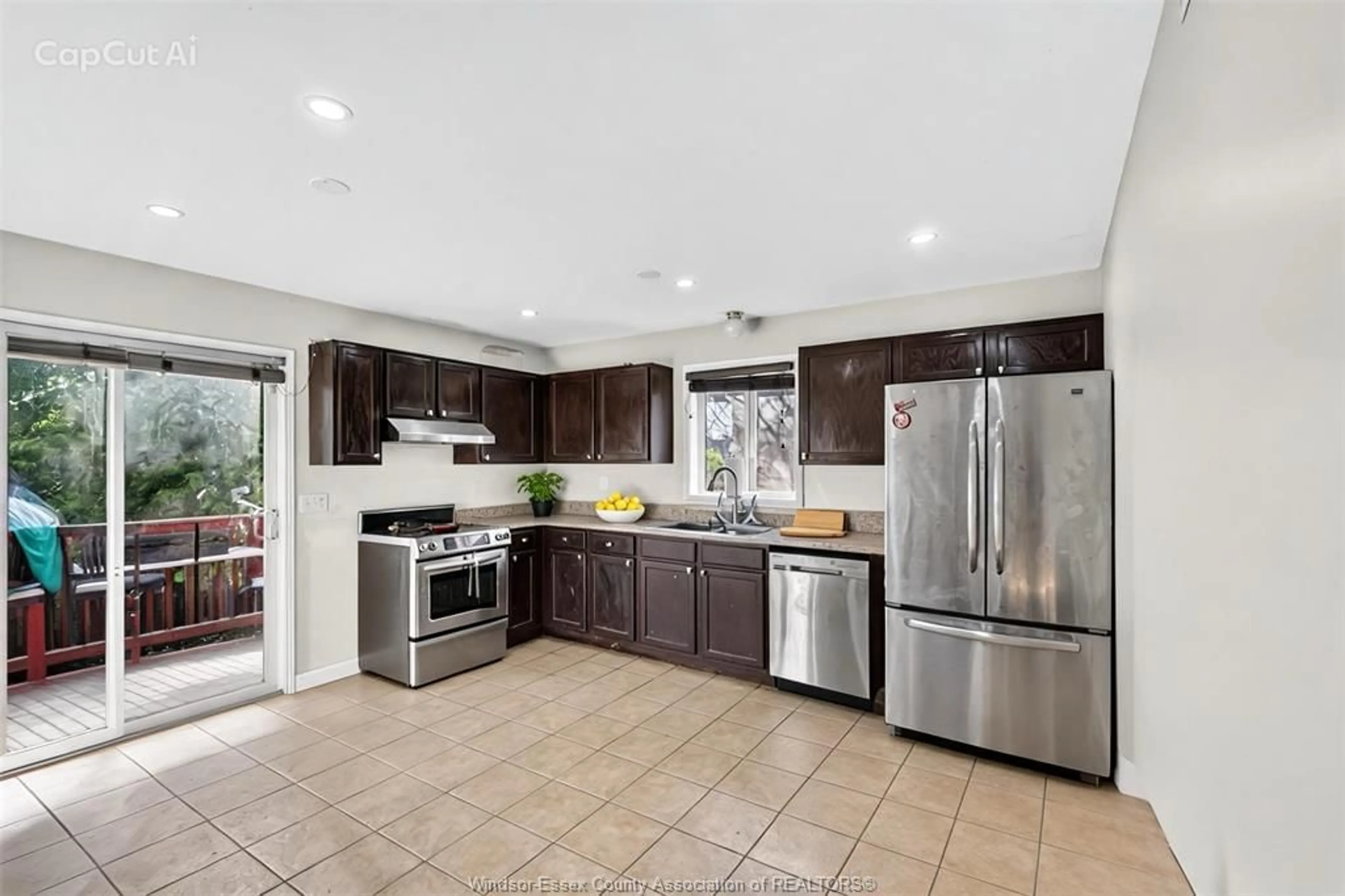 Open concept kitchen, ceramic/tile floor for 2279 MCKAY, Windsor Ontario N9B 3W6