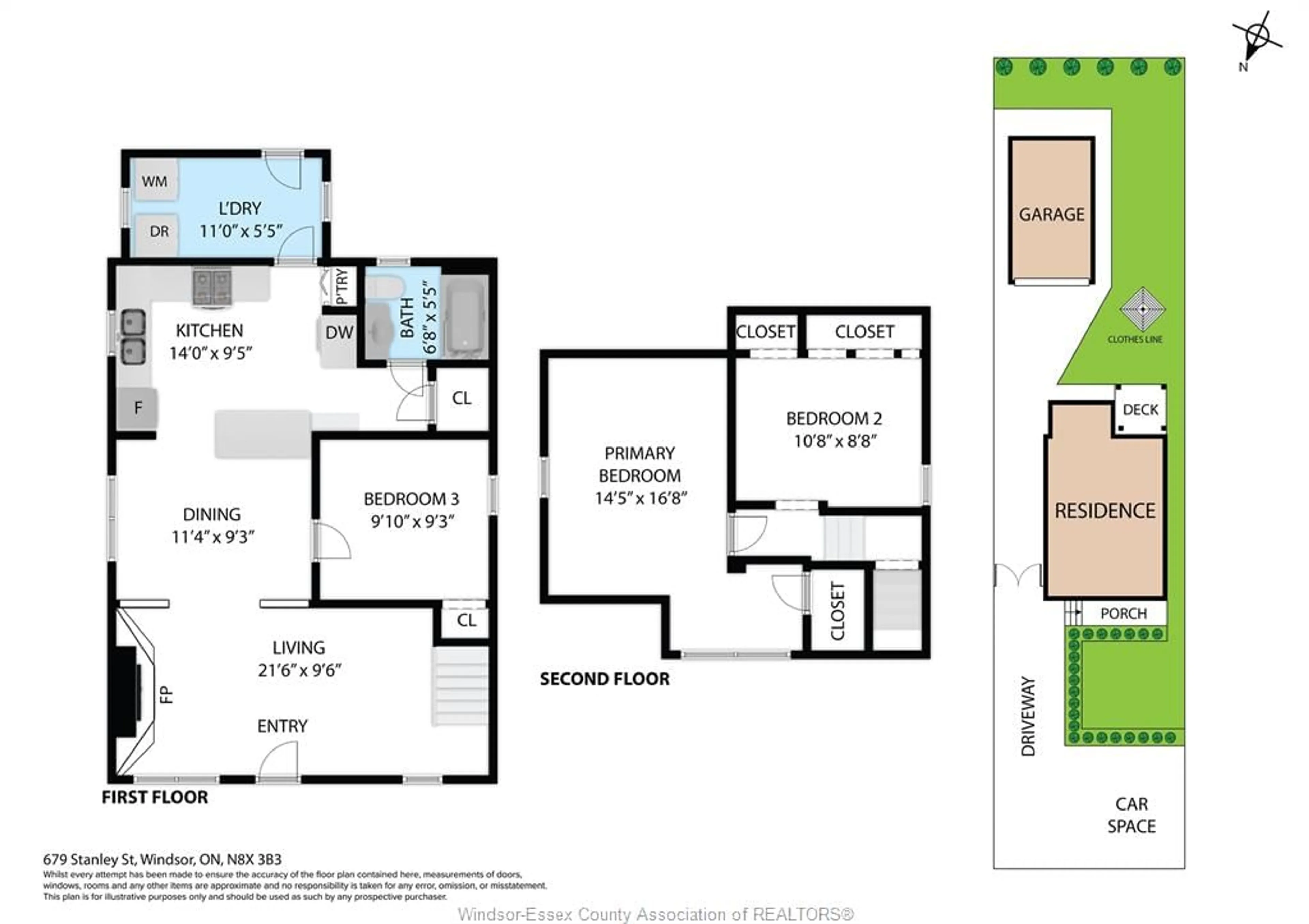Floor plan for 679 Stanley St, Windsor Ontario N8X 3B3