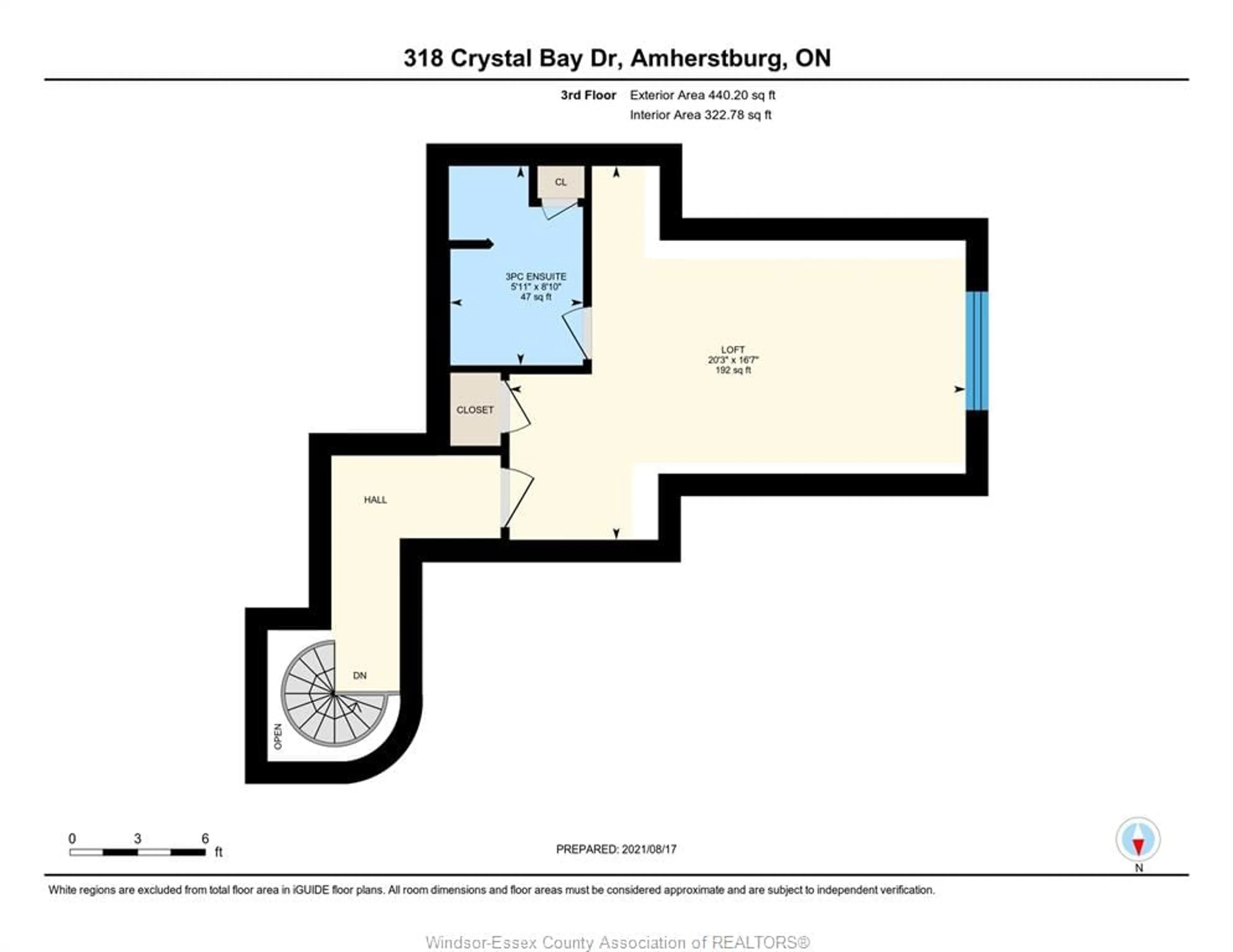 Floor plan for 318 CRYSTAL BAY Dr, Amherstburg Ontario N9V 4A6