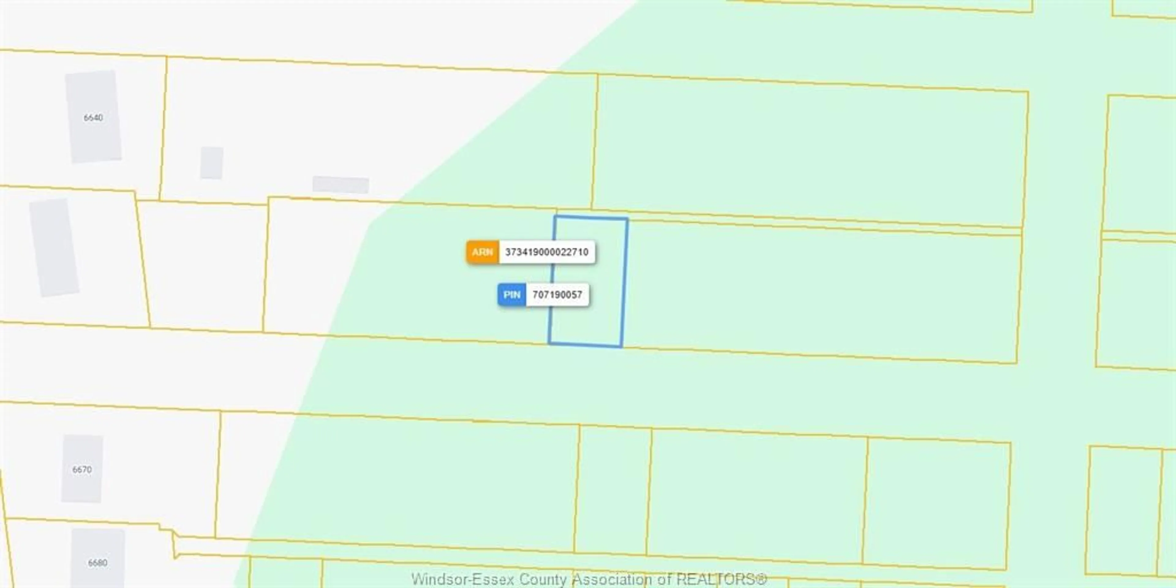 Picture of a map for V/L WITLOCK Ave, LaSalle Ontario N9H 1T5