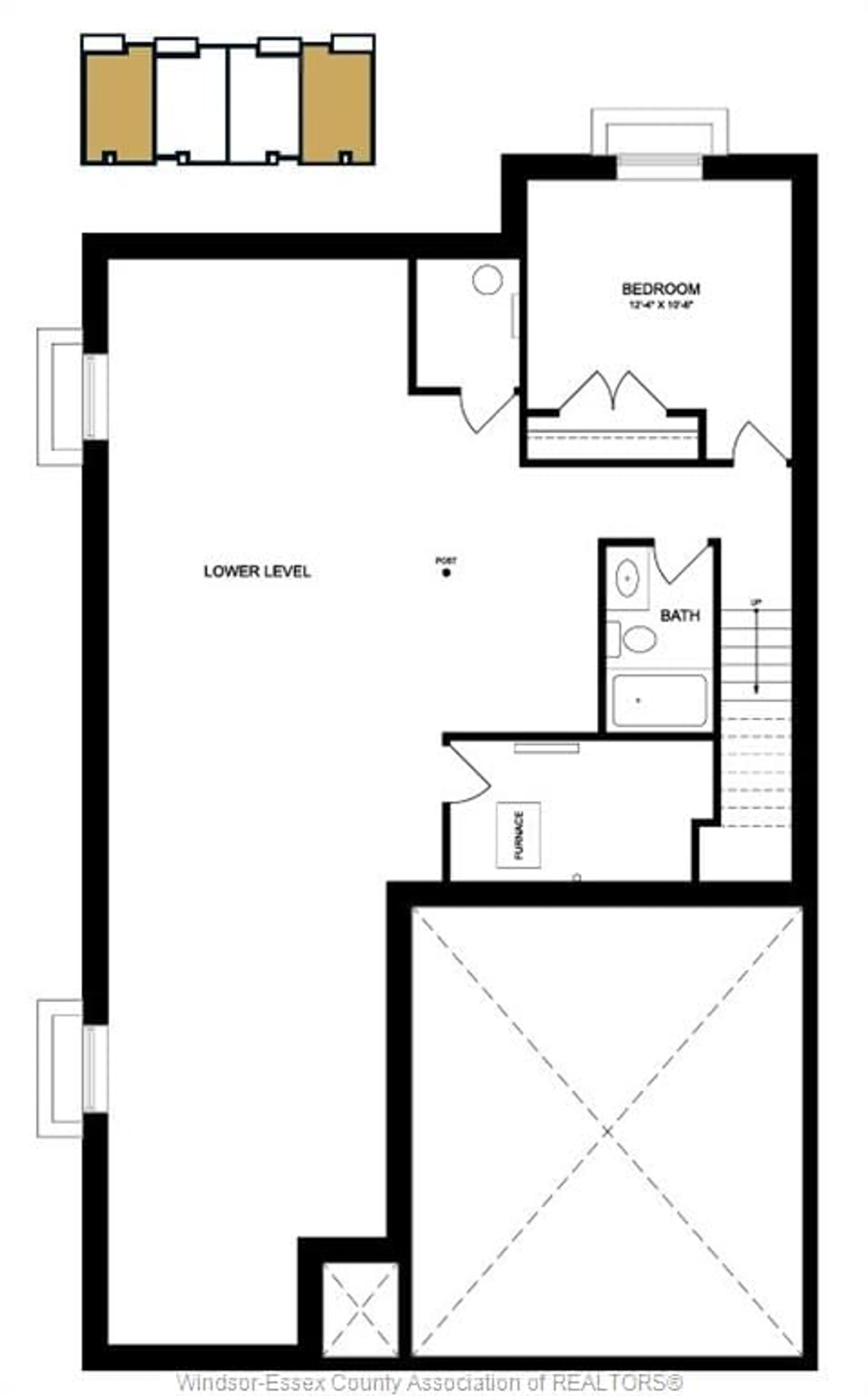 Floor plan for 10270 BEVERLY GLEN #106, Windsor Ontario N8P 0C2