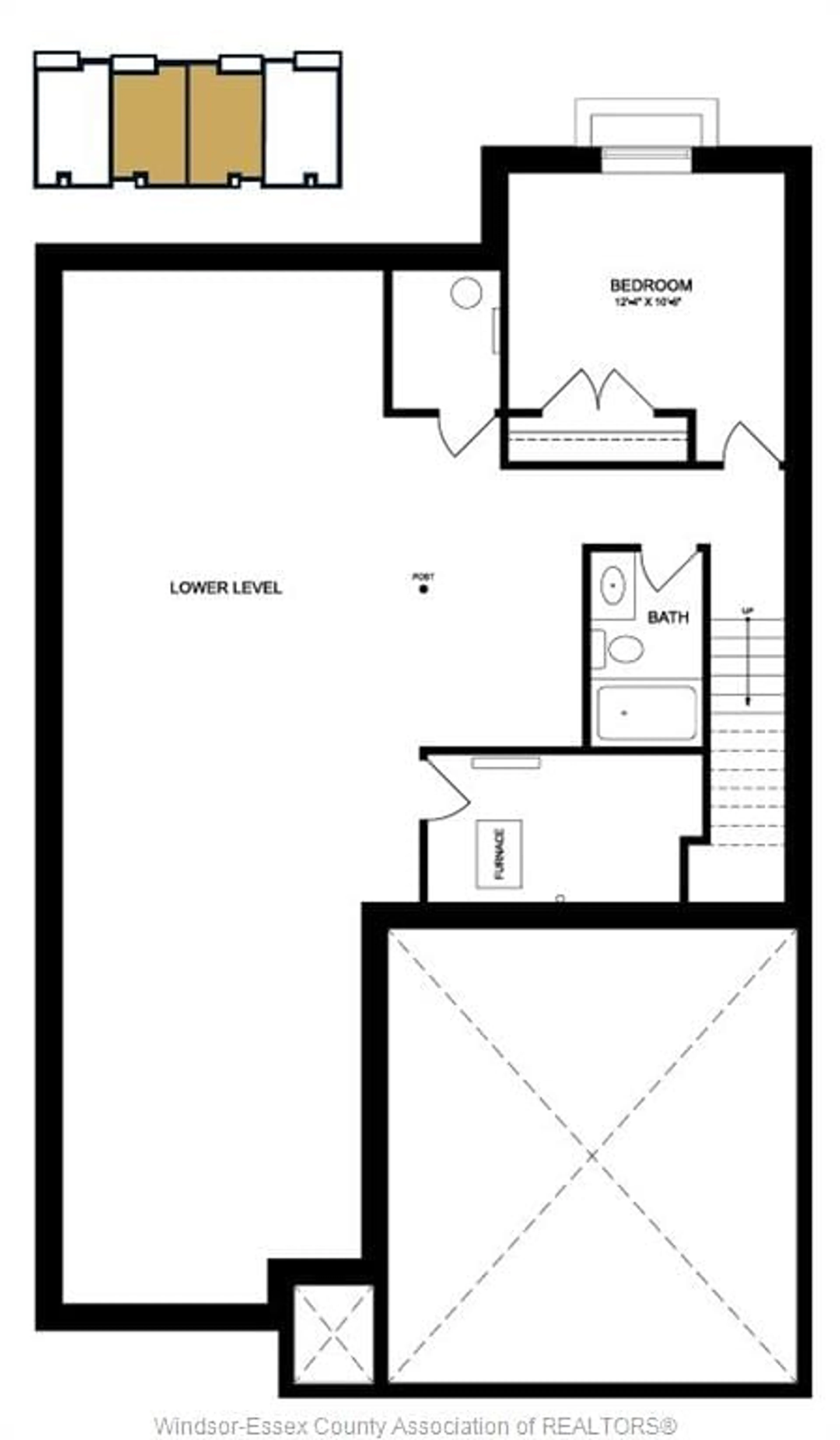 Floor plan for 10288 BEVERLY GLEN #105, Windsor Ontario N8P 0C2